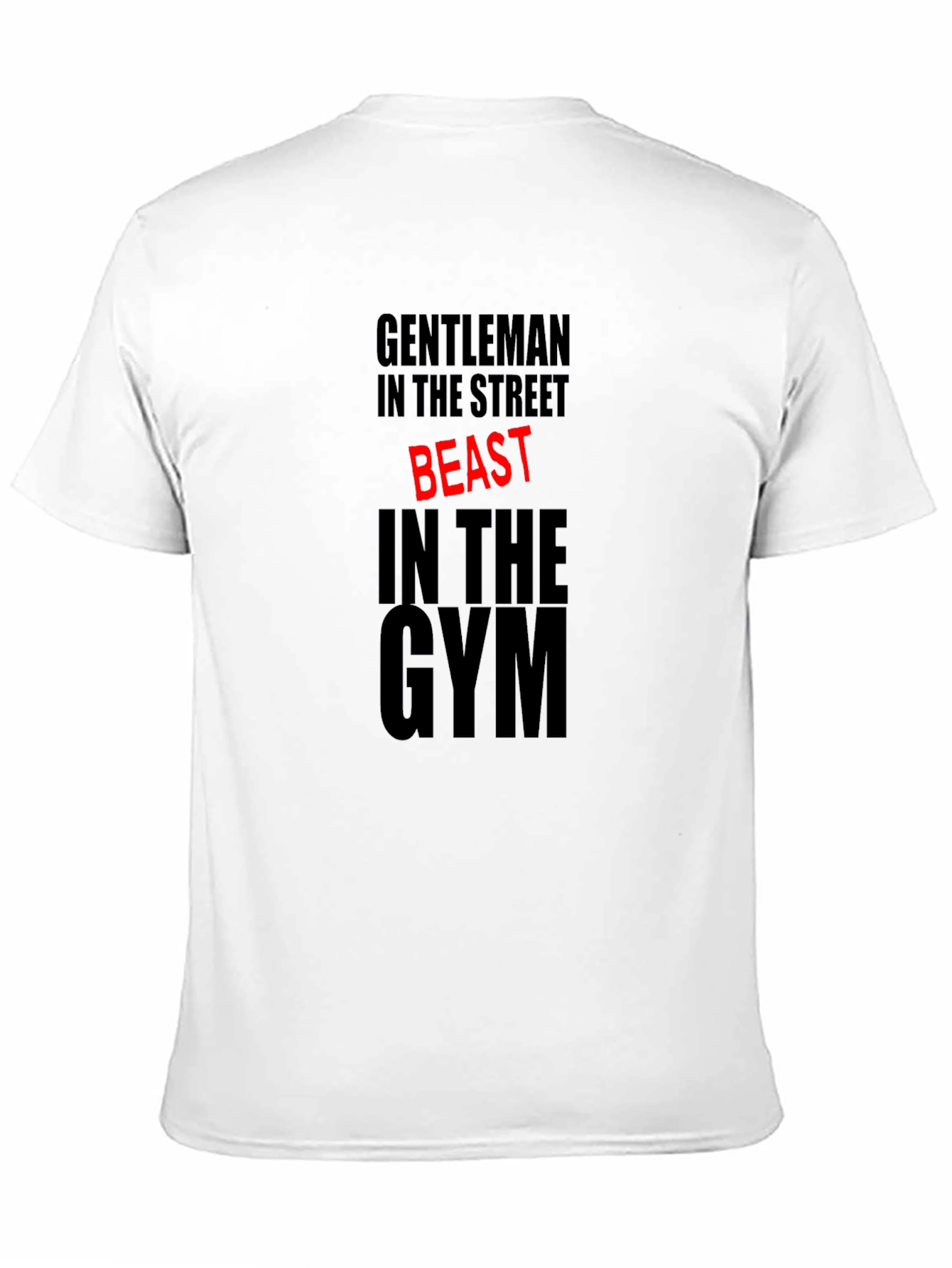 Gentleman Beast Gym T-Shirt - Black Cotton Blend
