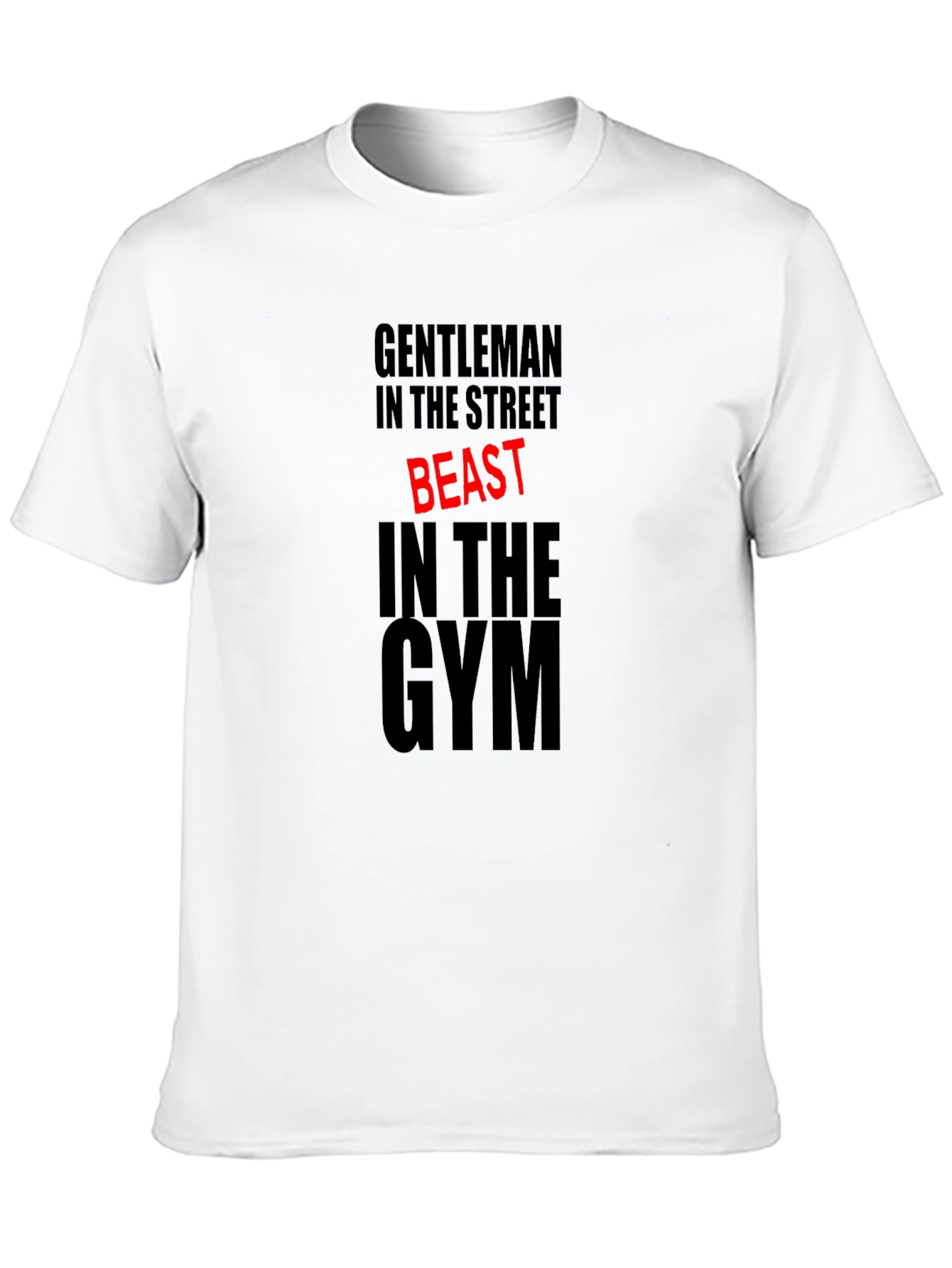 Gentleman Beast Gym T-Shirt - Black Cotton Blend