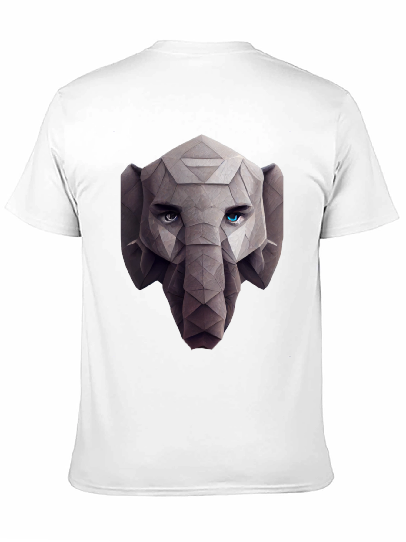 Geometric Elephant Graphic Tee - Stylish Black T-Shirt
