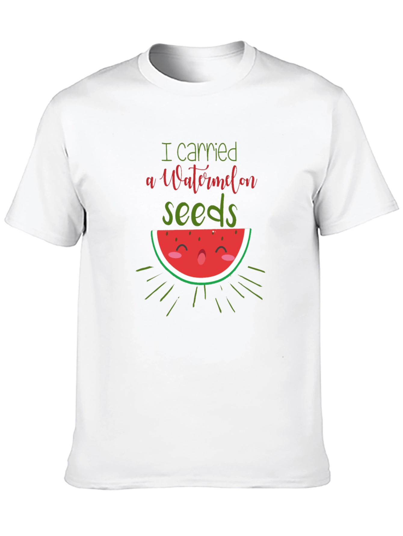 Funny Watermelon Pregnancy Announcement T-Shirt