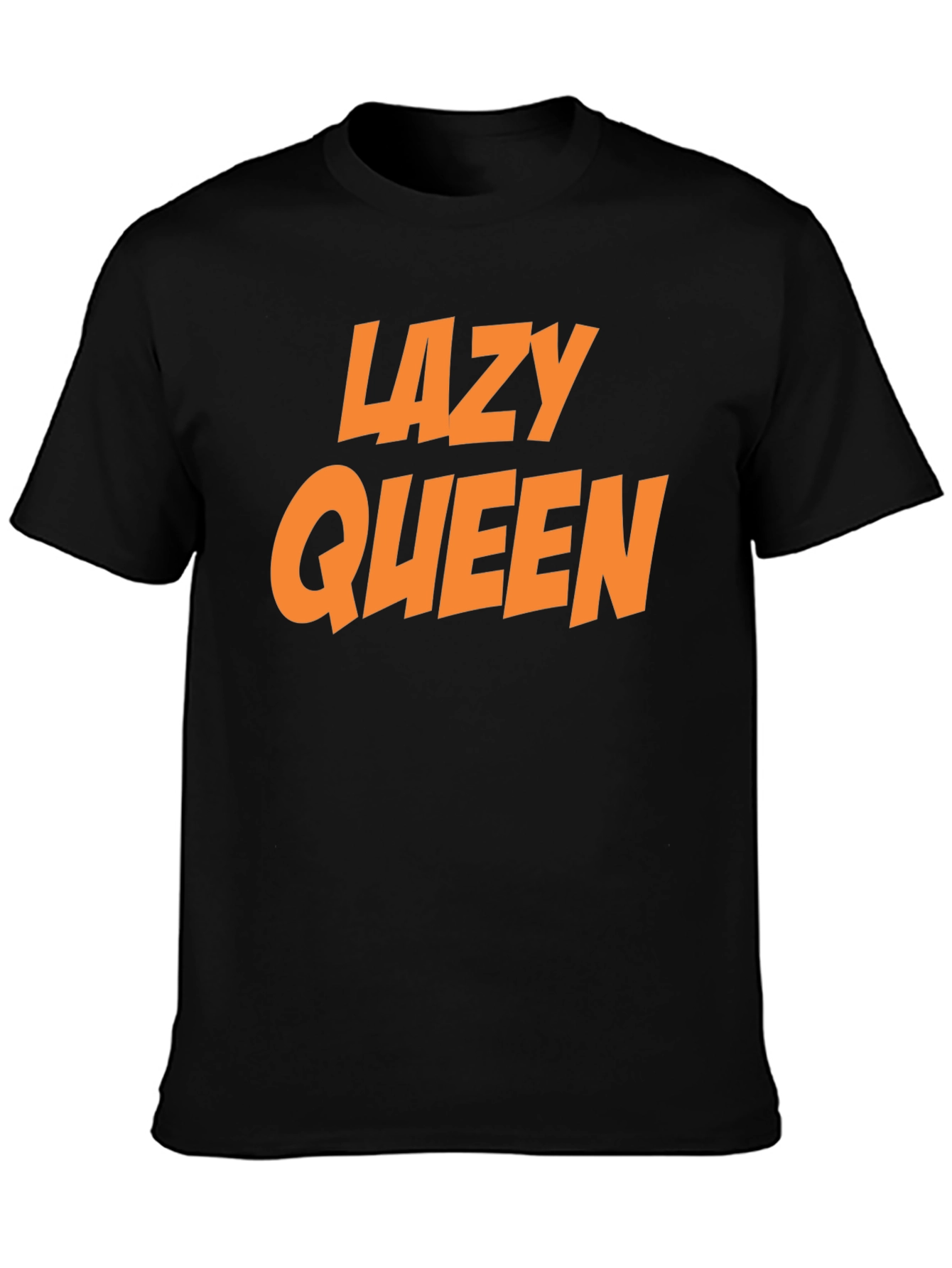 Lazy Queen Black Graphic Tee