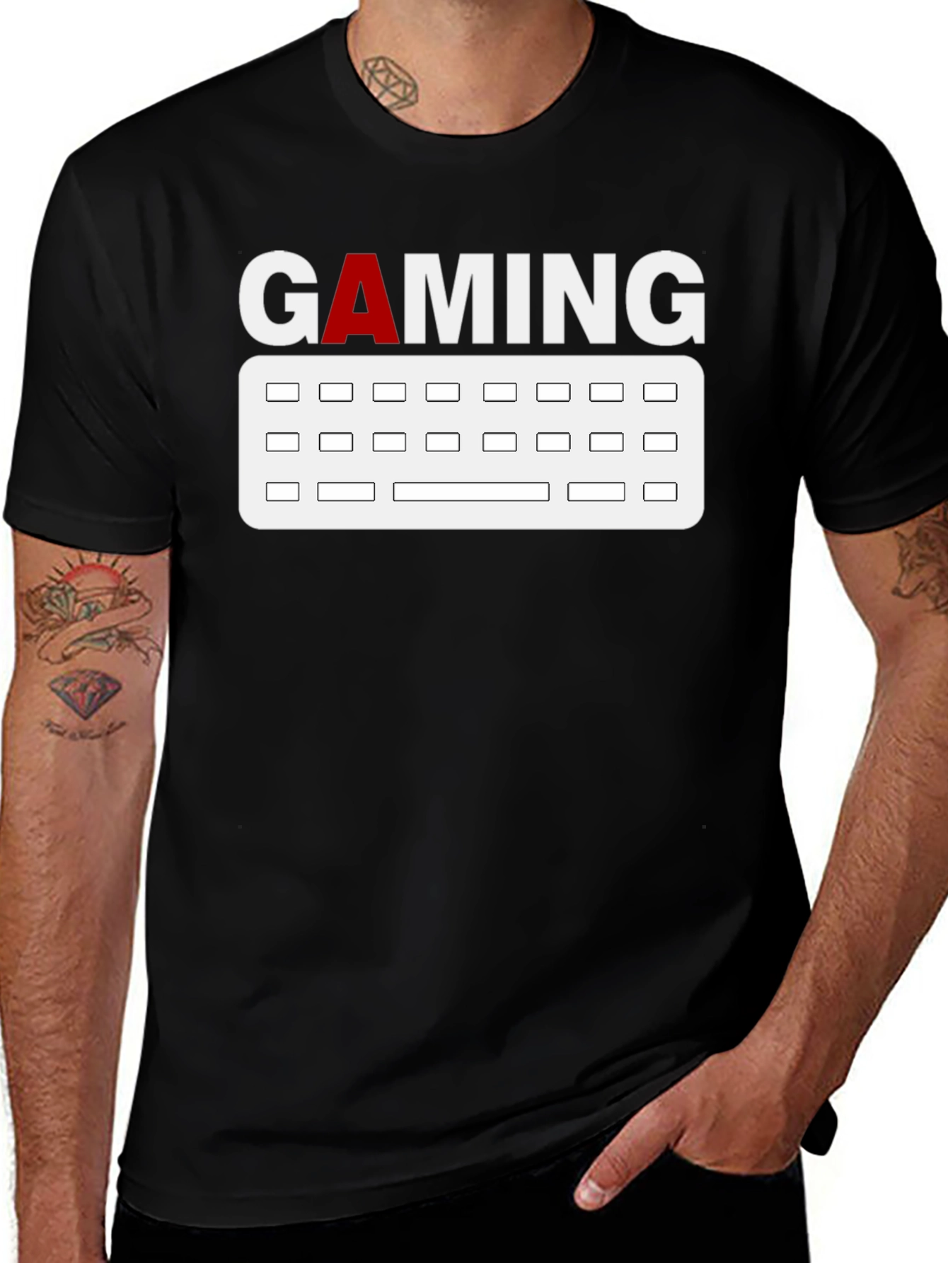 Gaming Keyboard Graphic T-Shirt
