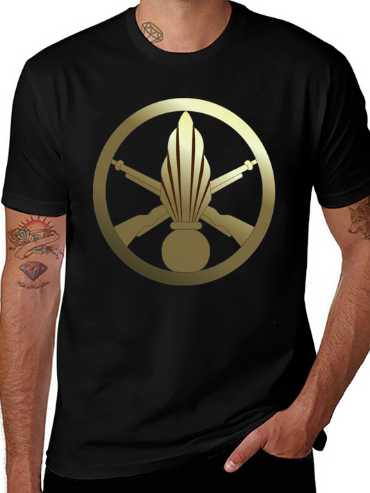 Gendarmerie Symbol Tee - Black Cotton
