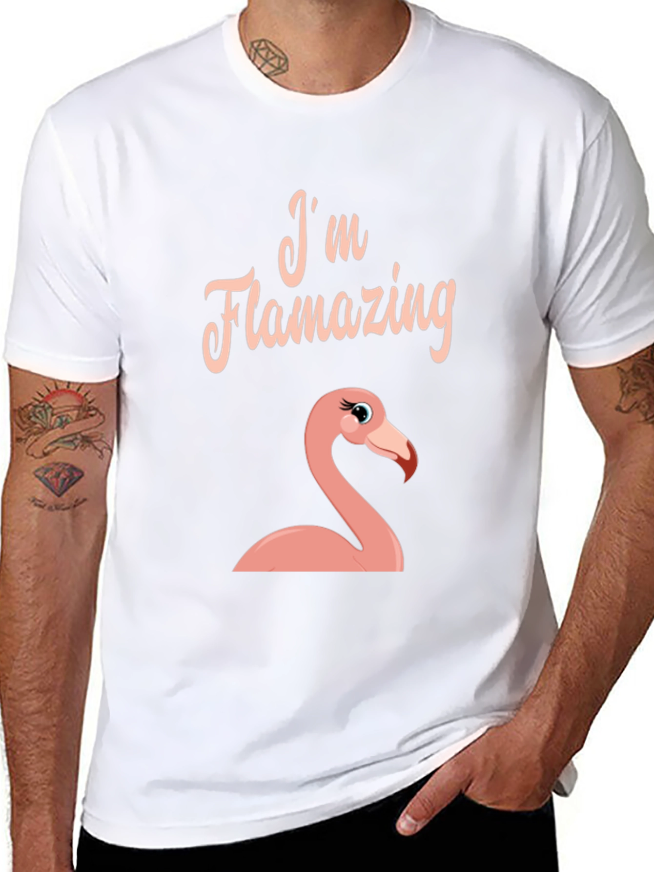 Flamazing T-Shirt - Flamingo Graphic Tee