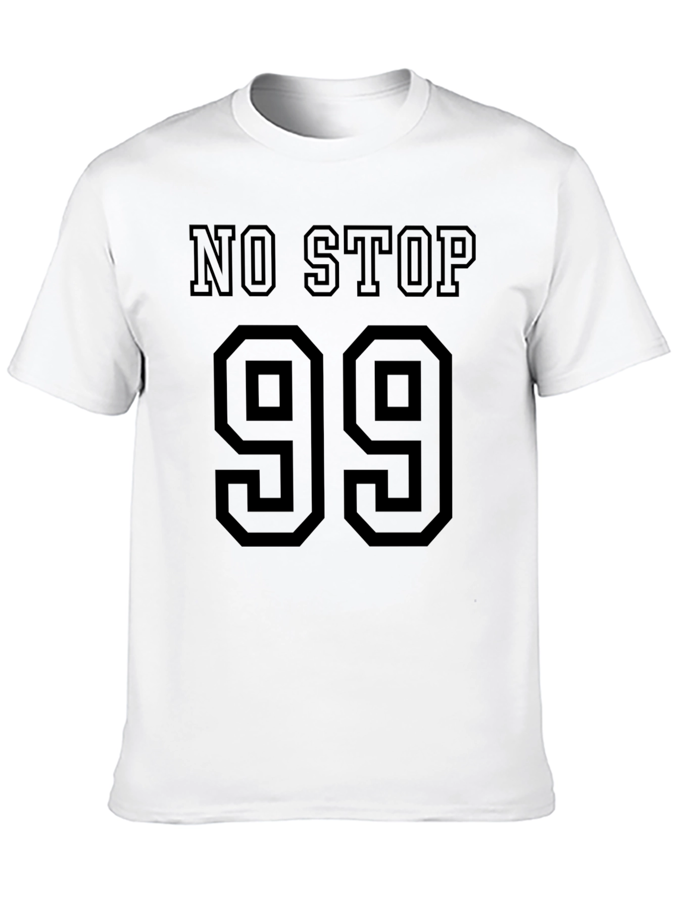 No Stop 99 Graphic T-Shirt Black