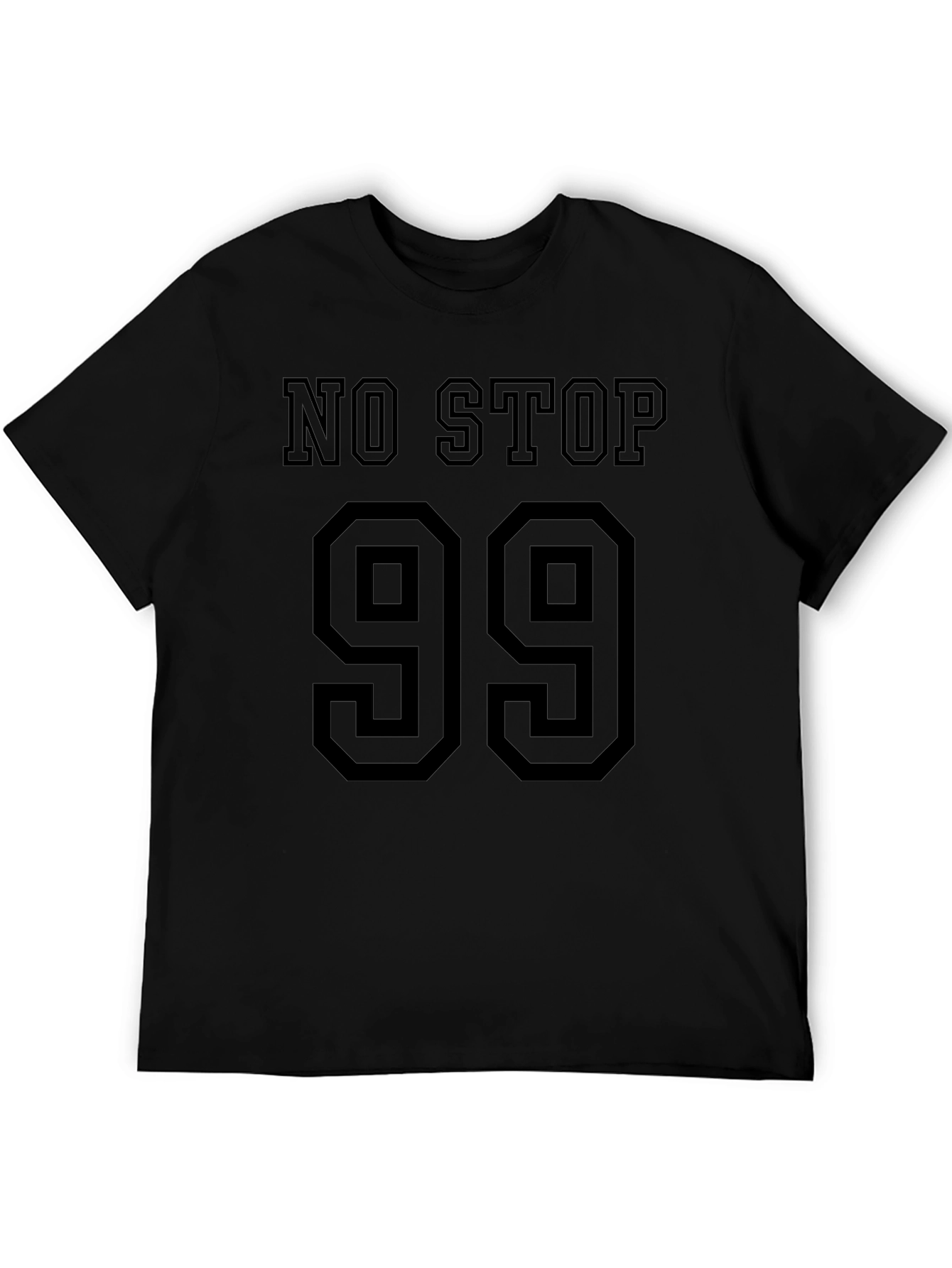 No Stop 99 Graphic T-Shirt Black