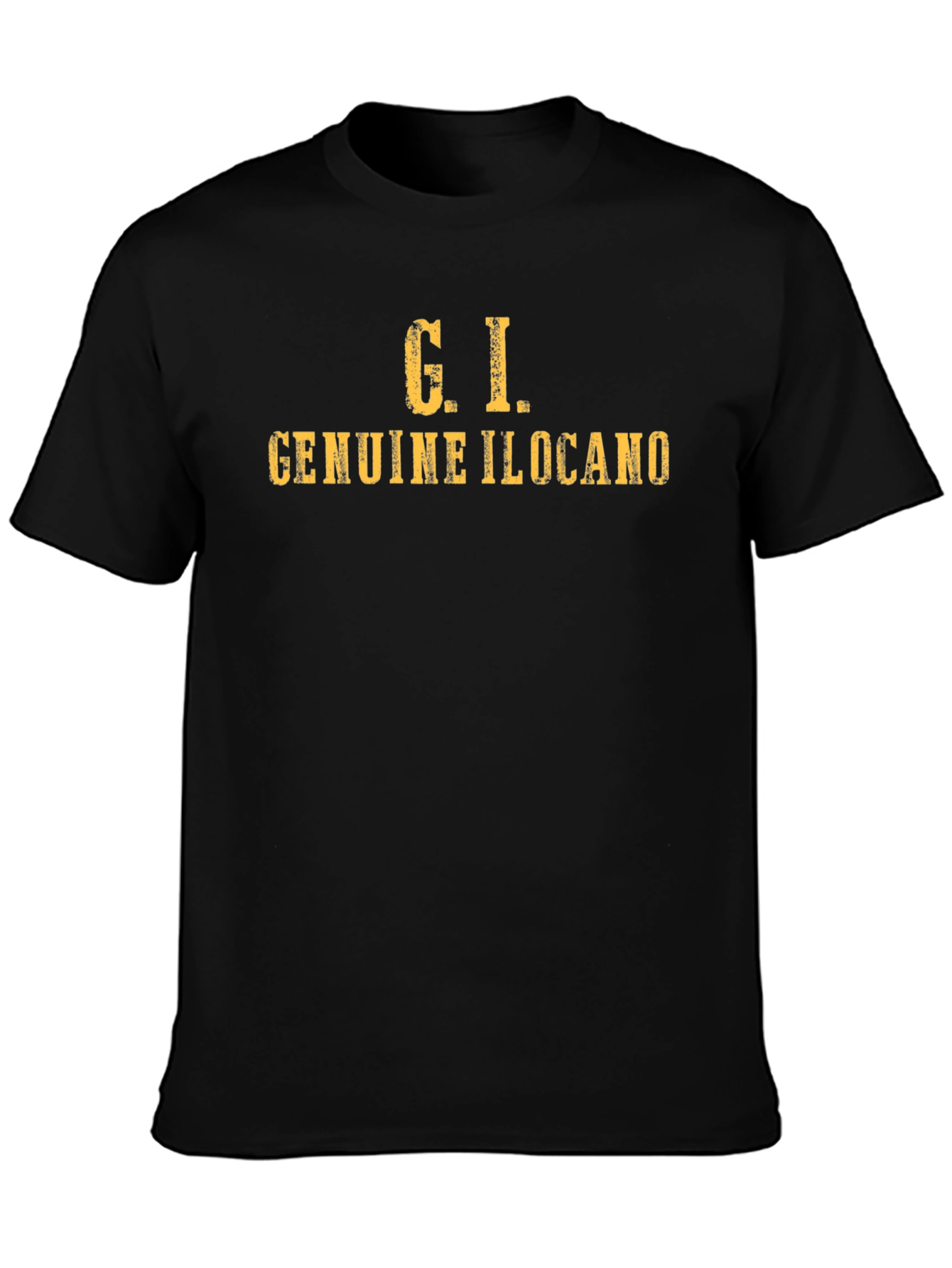 G.I. Genuine Ilocano Black T-Shirt