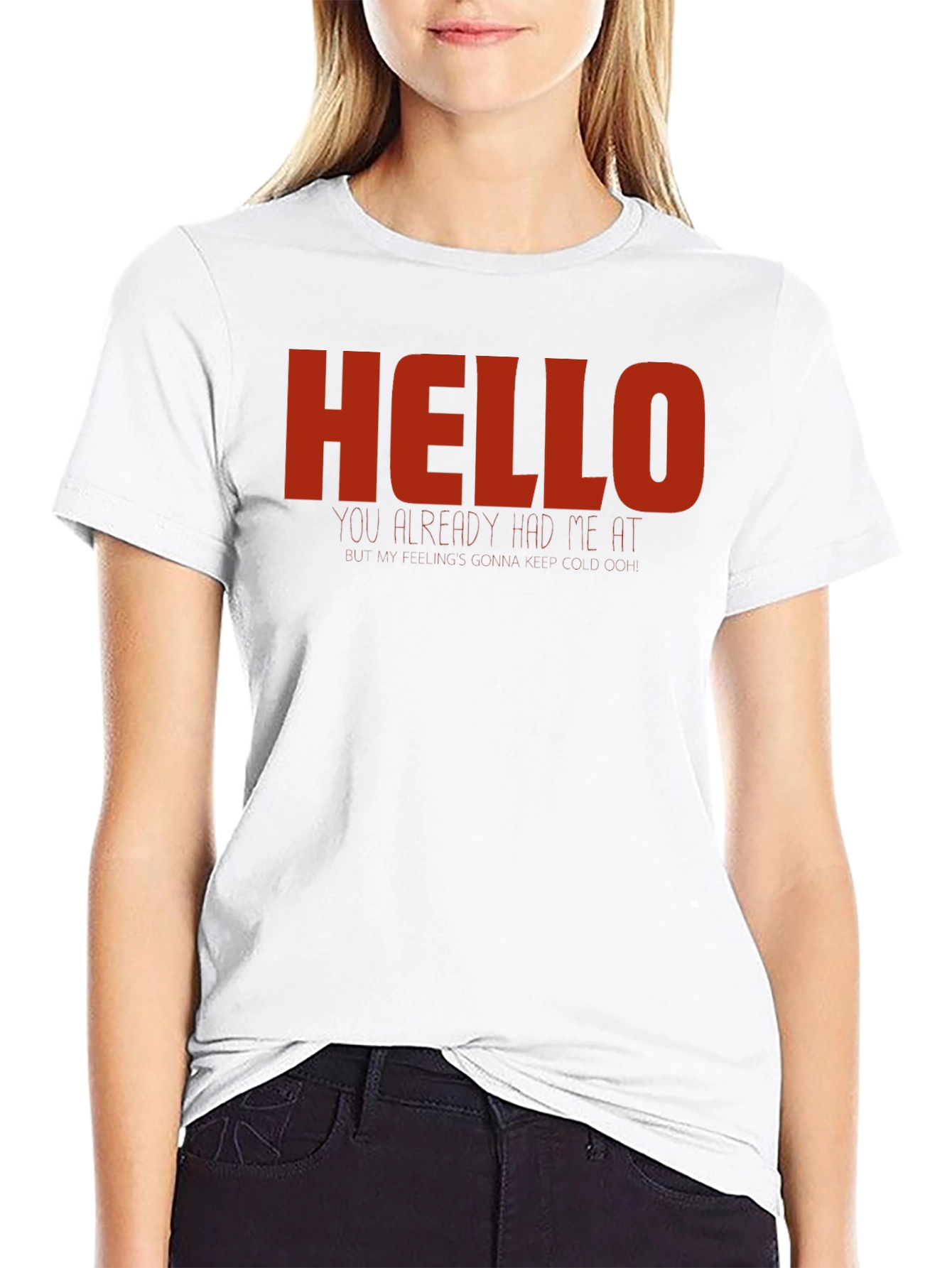 Hello T-Shirt - Novelty Graphic Tee - Casual Wear