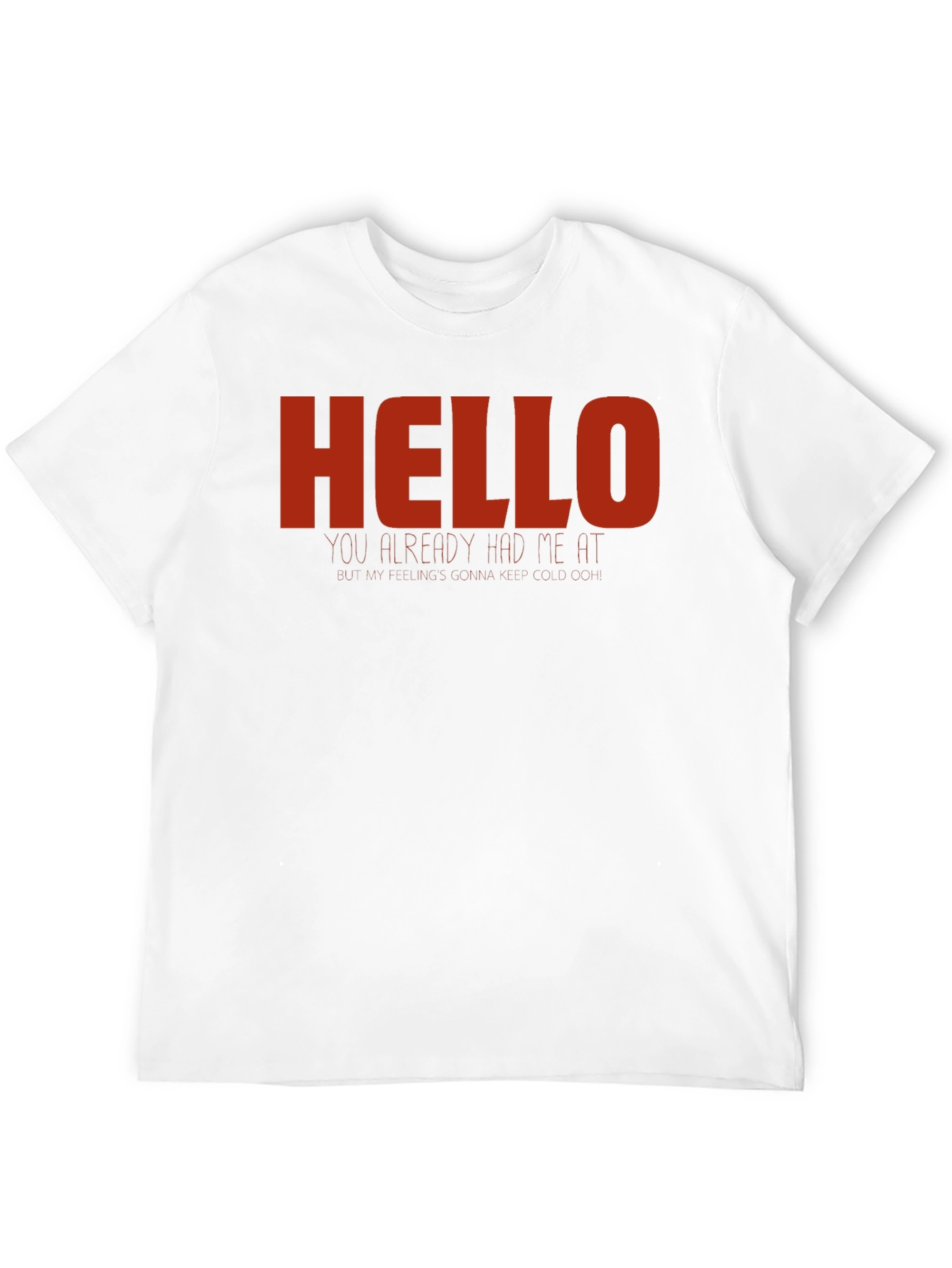 Hello T-Shirt - Novelty Graphic Tee - Casual Wear