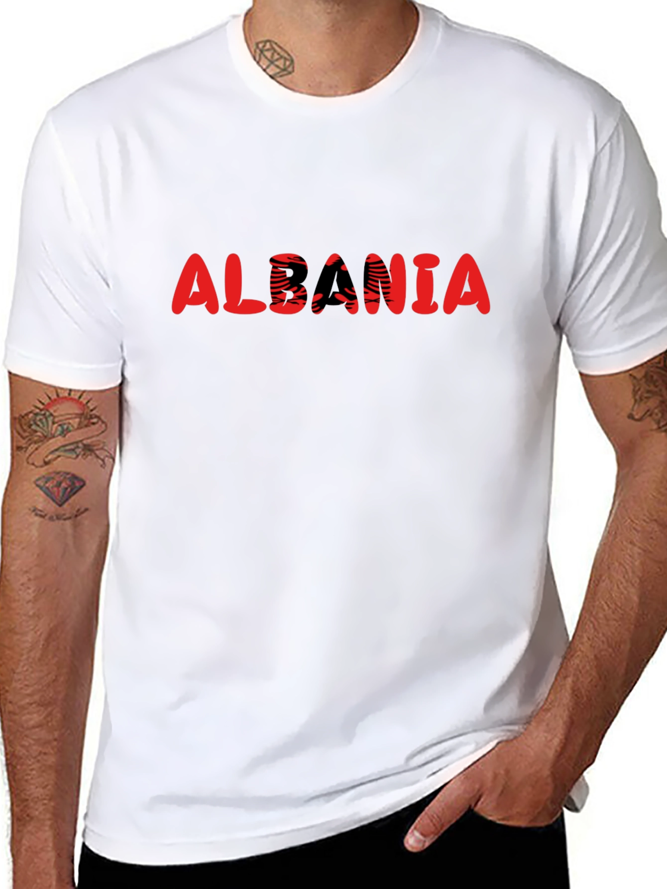 Albania Pride T-Shirt - Black