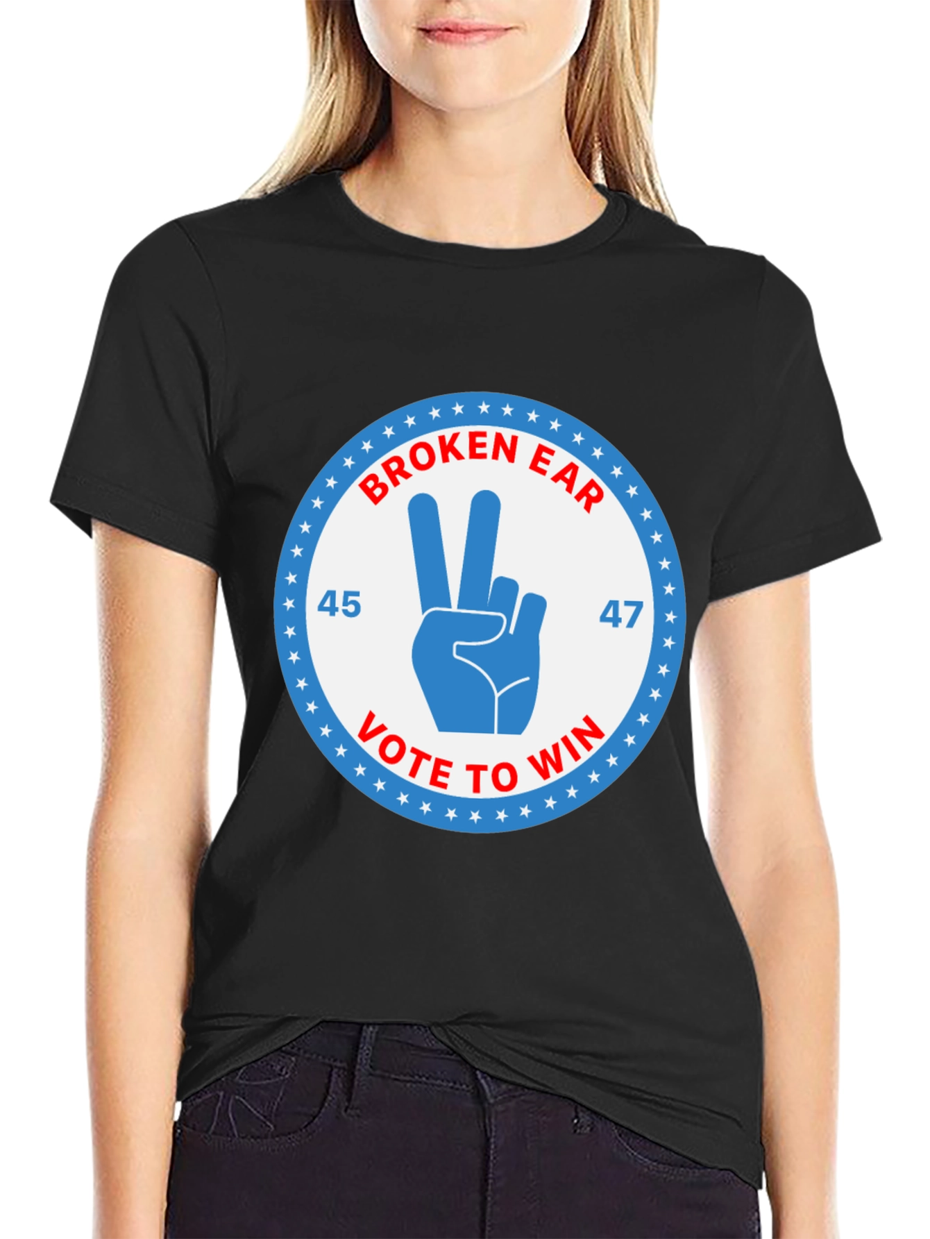 Broken Ear Vote to Win T-Shirt
