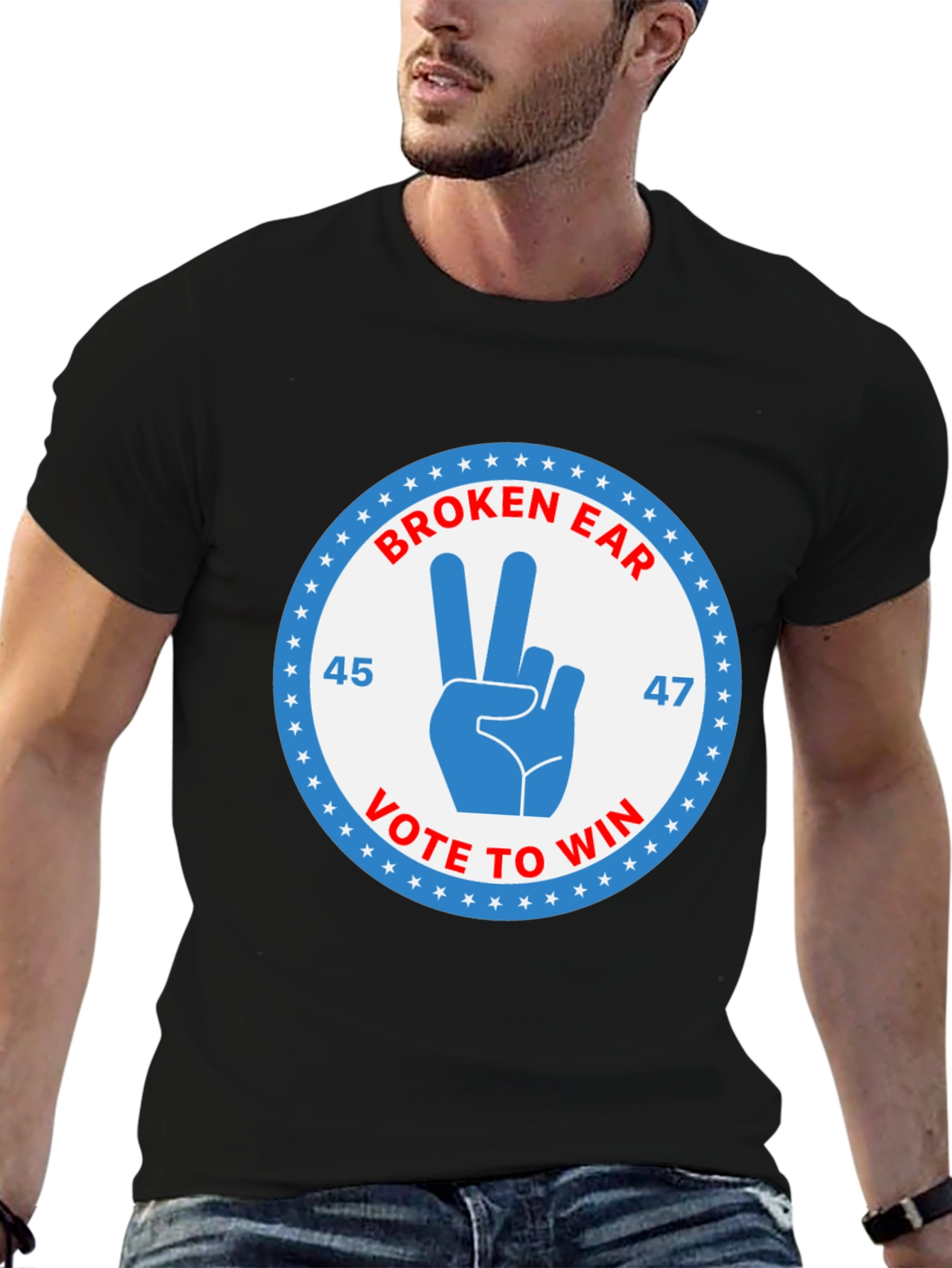 Broken Ear Vote to Win T-Shirt