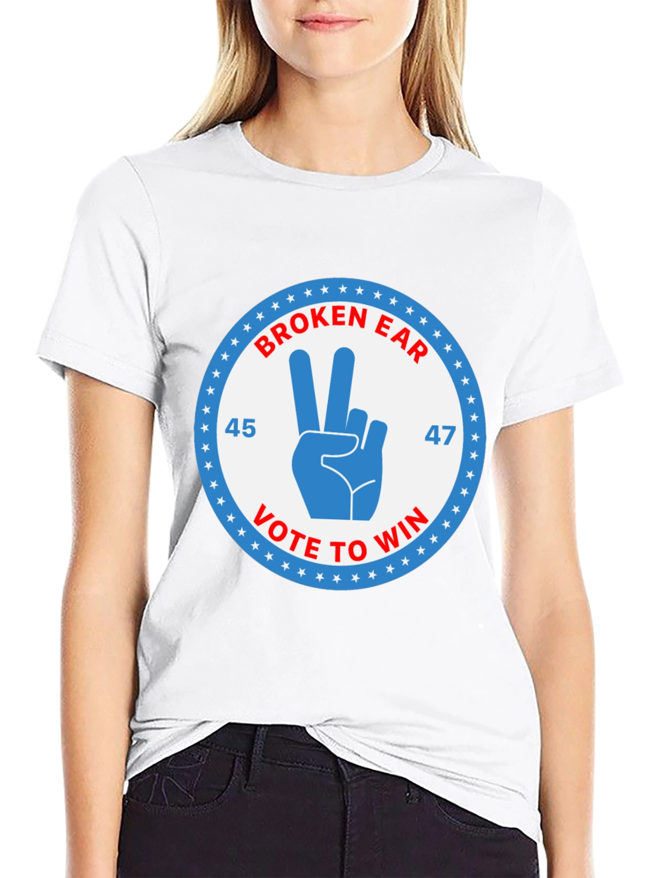 Broken Ear Vote to Win T-Shirt
