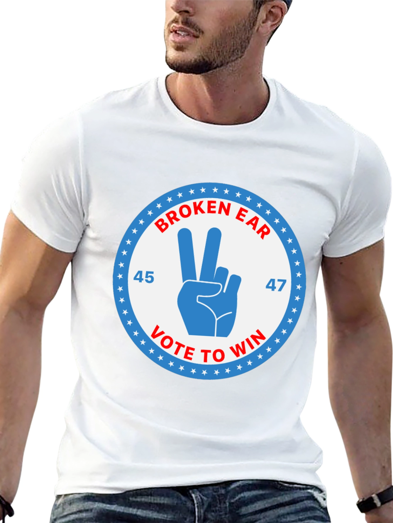 Broken Ear Vote to Win T-Shirt