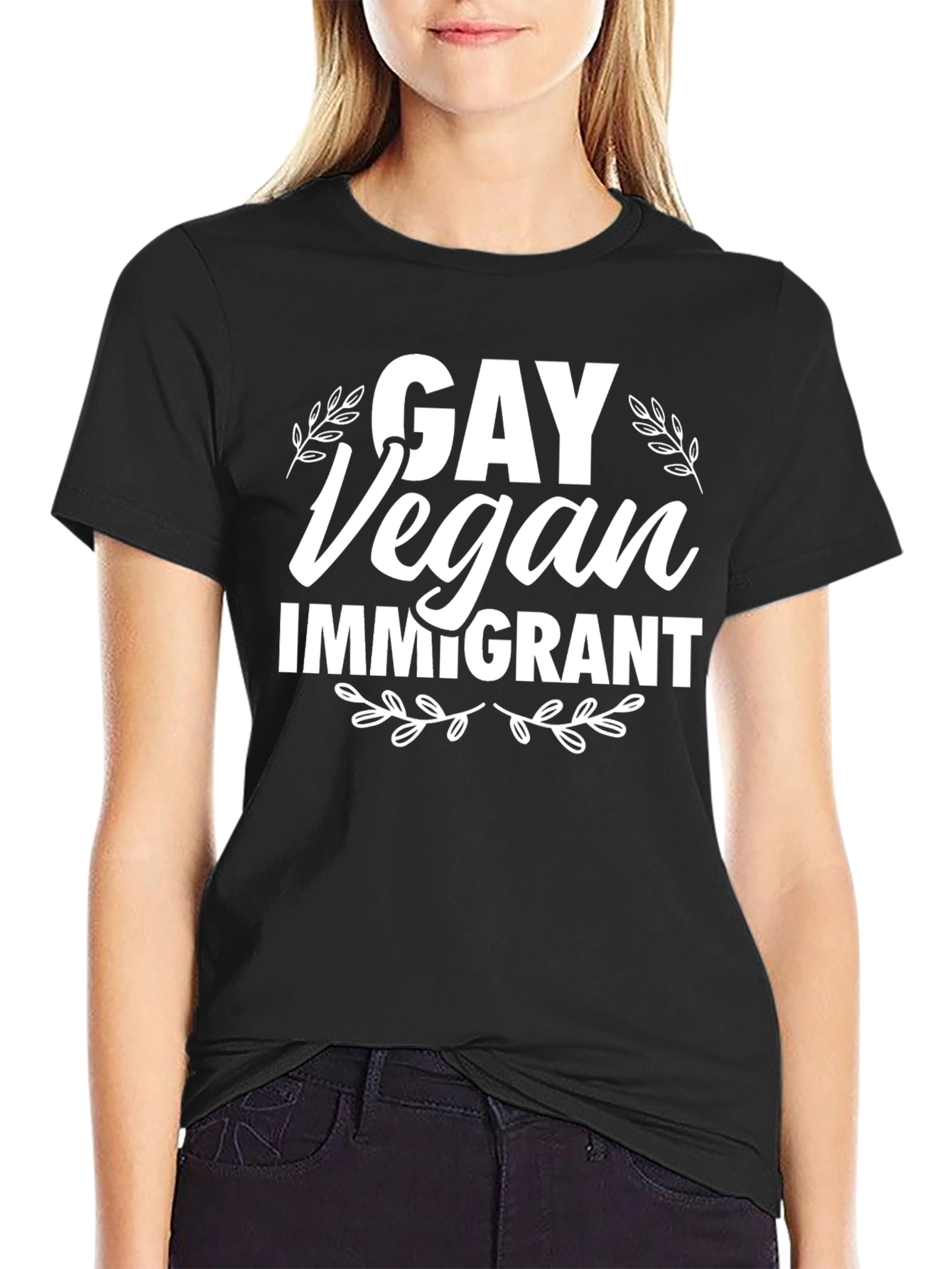 Gay Vegan Immigrant Graphic Tee