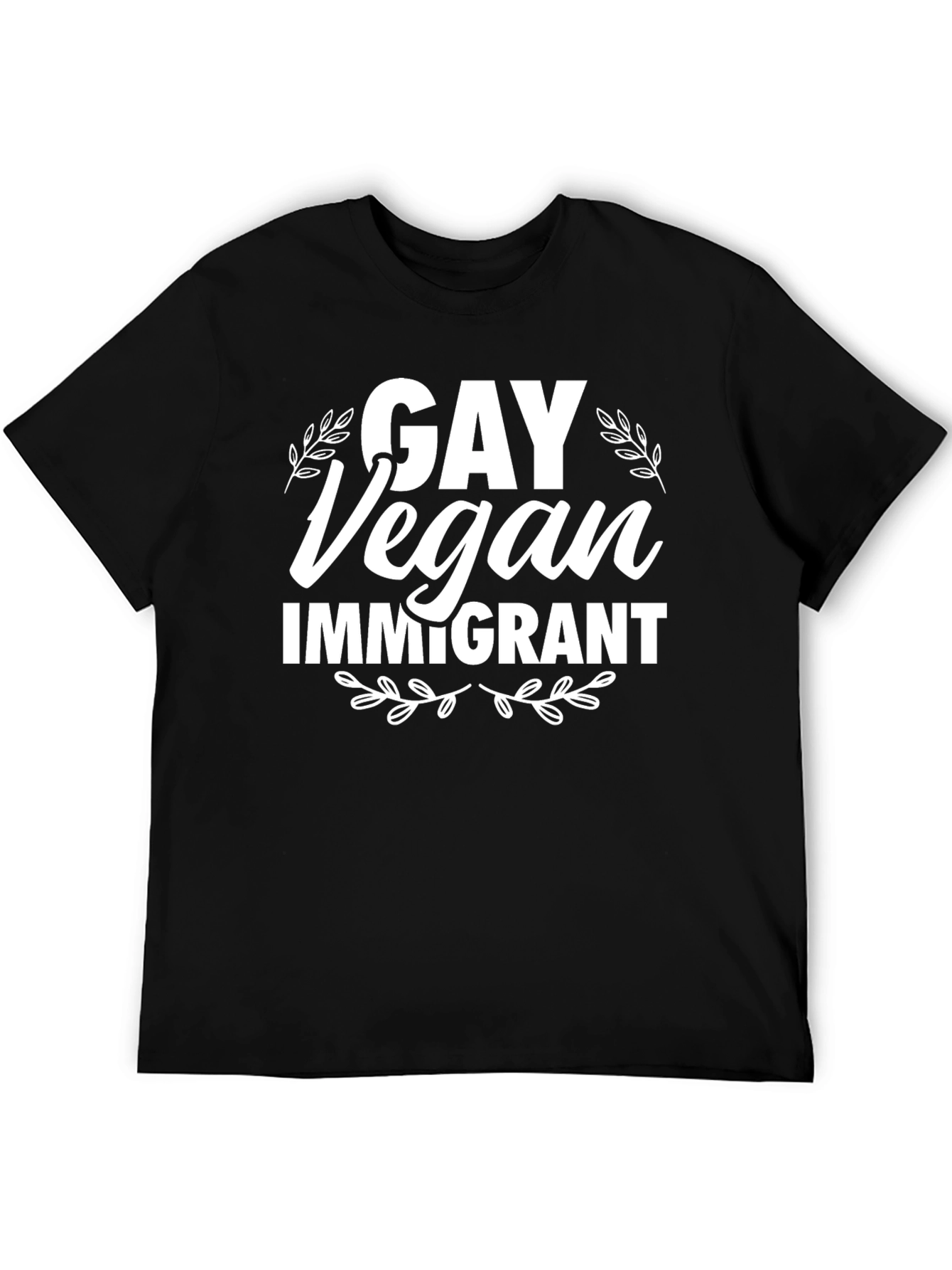 Gay Vegan Immigrant Graphic Tee