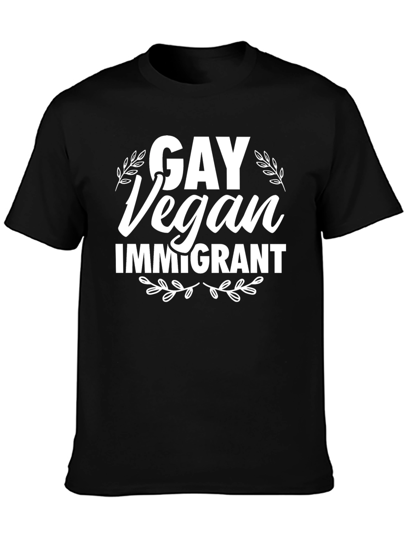 Gay Vegan Immigrant Graphic Tee