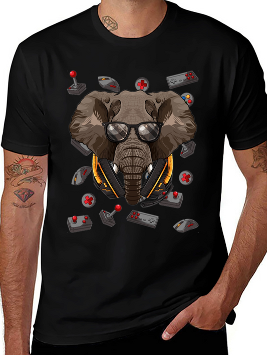 Gamer Elephant Graphic Tee