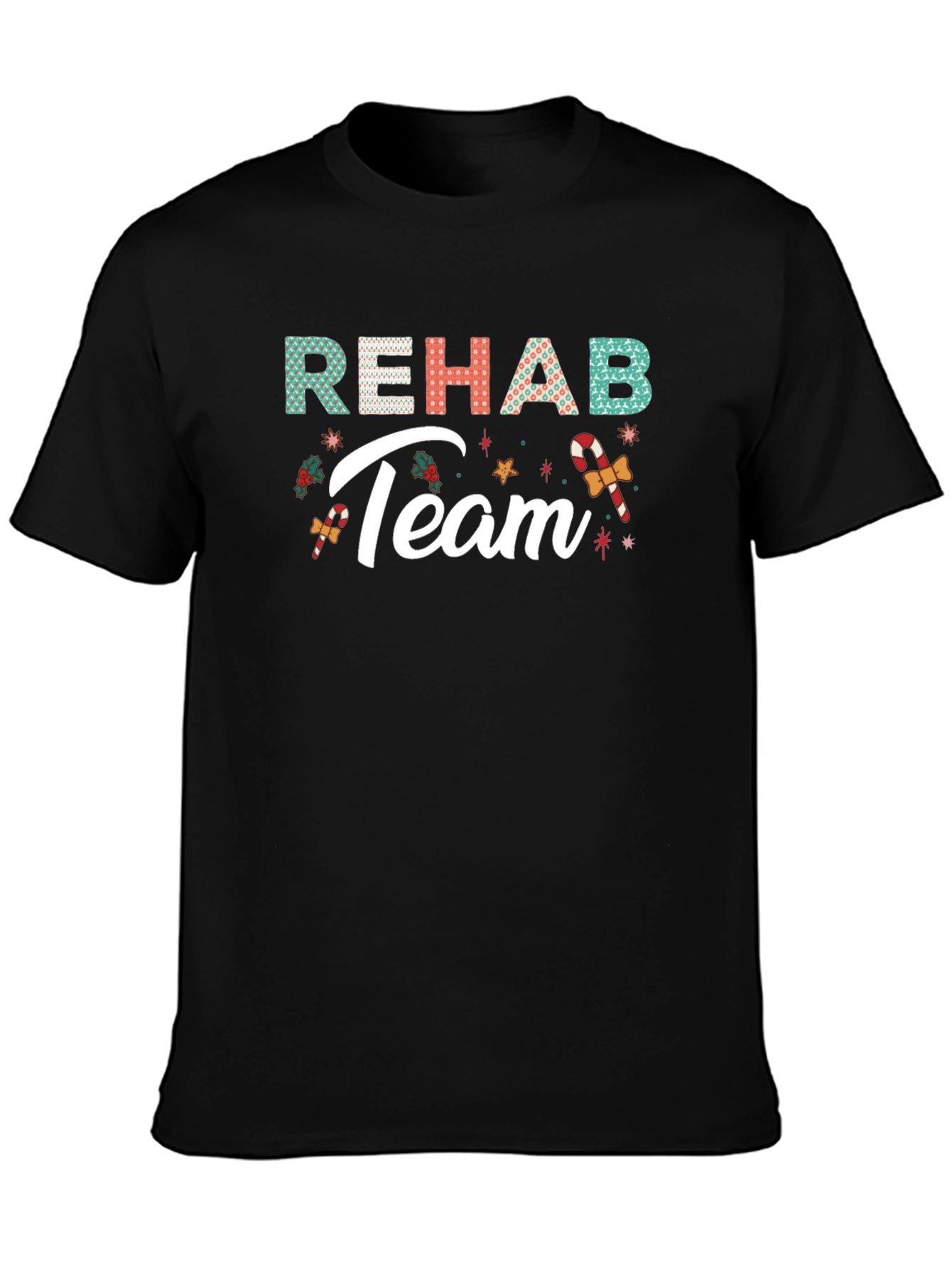 Rehab Team Christmas Holiday Graphic Tee