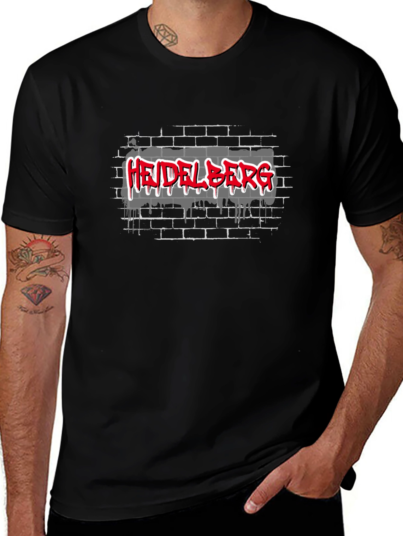 Heidelberg Graffiti Style T-Shirt - Urban Design