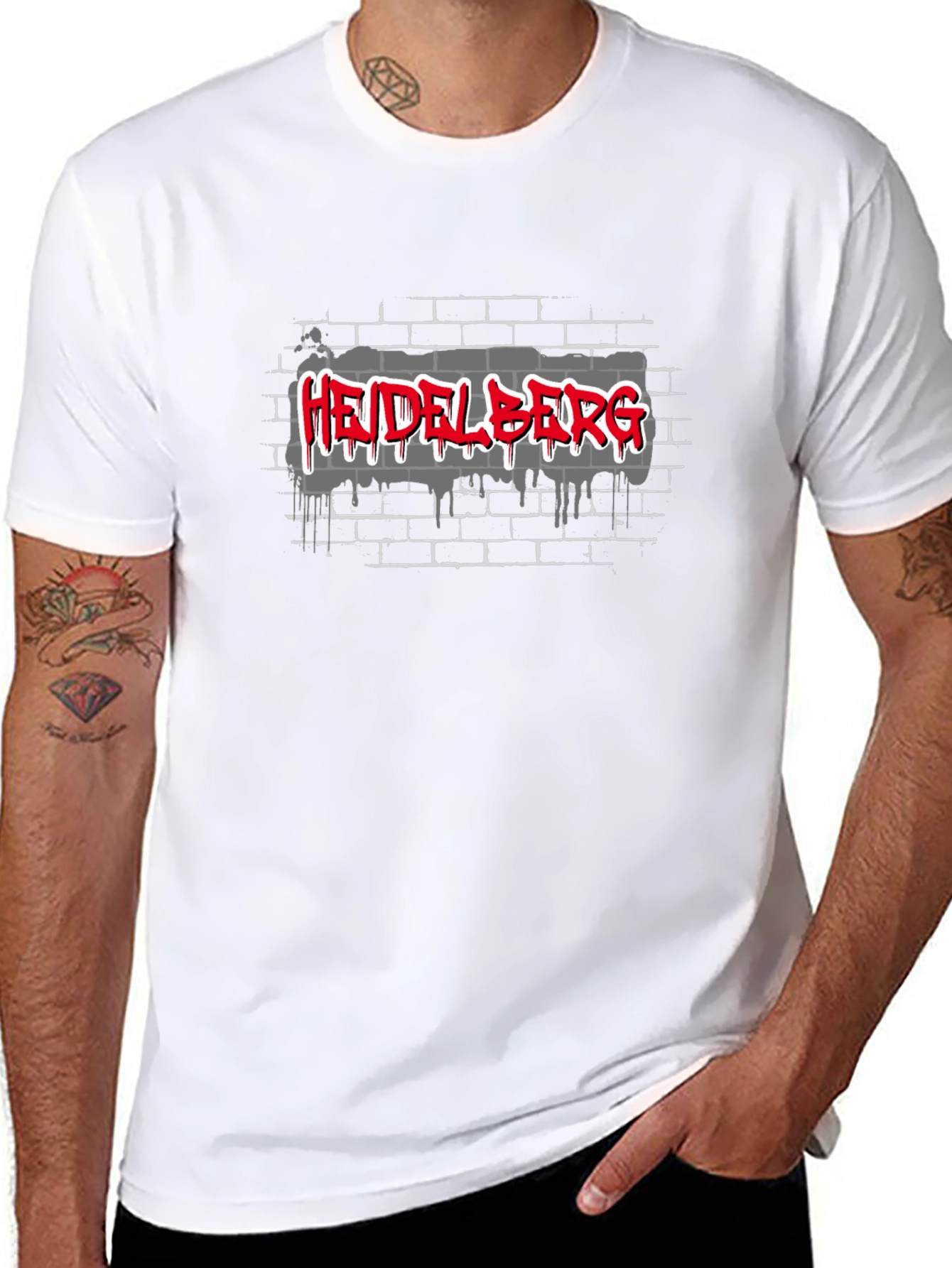 Heidelberg Graffiti Style T-Shirt - Urban Design