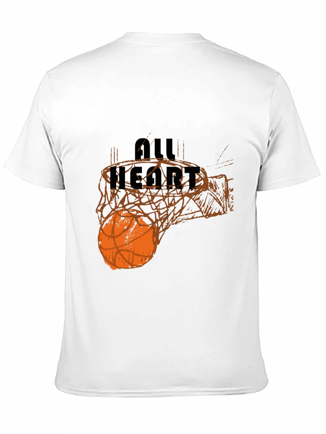 All Heart Basketball Graphic Tee