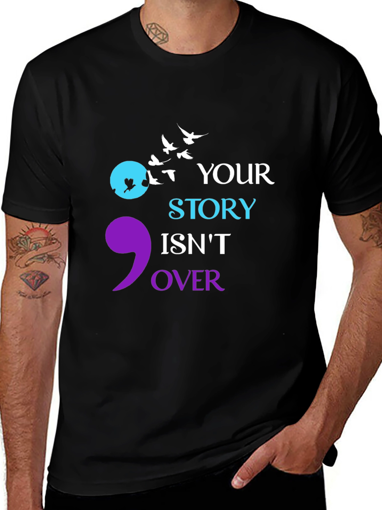 Semicolon Your Story Isnt Over T-Shirt