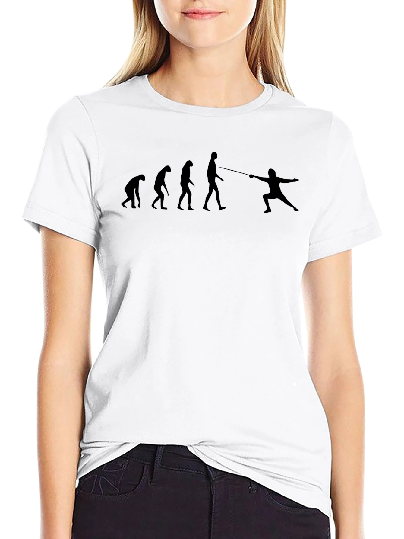 Fencing Evolution Black T-Shirt