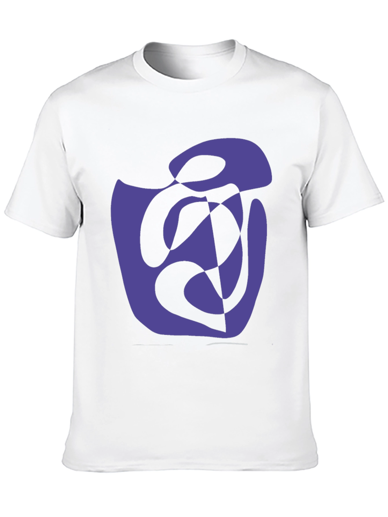 Abstract Graphic Print T-Shirt - Casual Black Tee