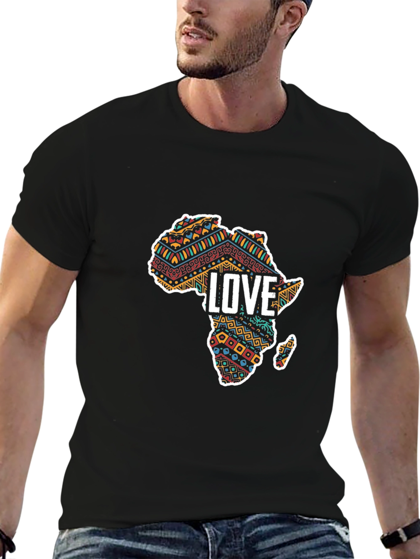 African Love T-Shirt - Stylish Continent Design