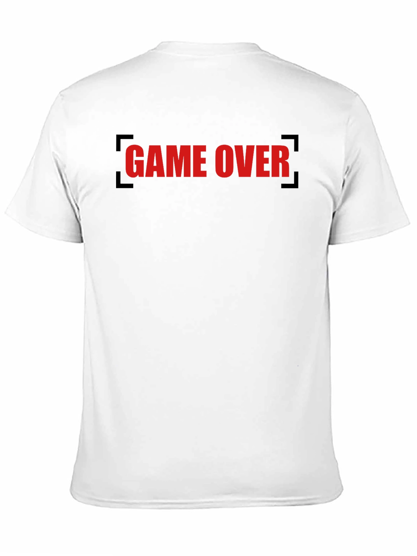 Game Over Graphic Tee - Black Cotton T-Shirt