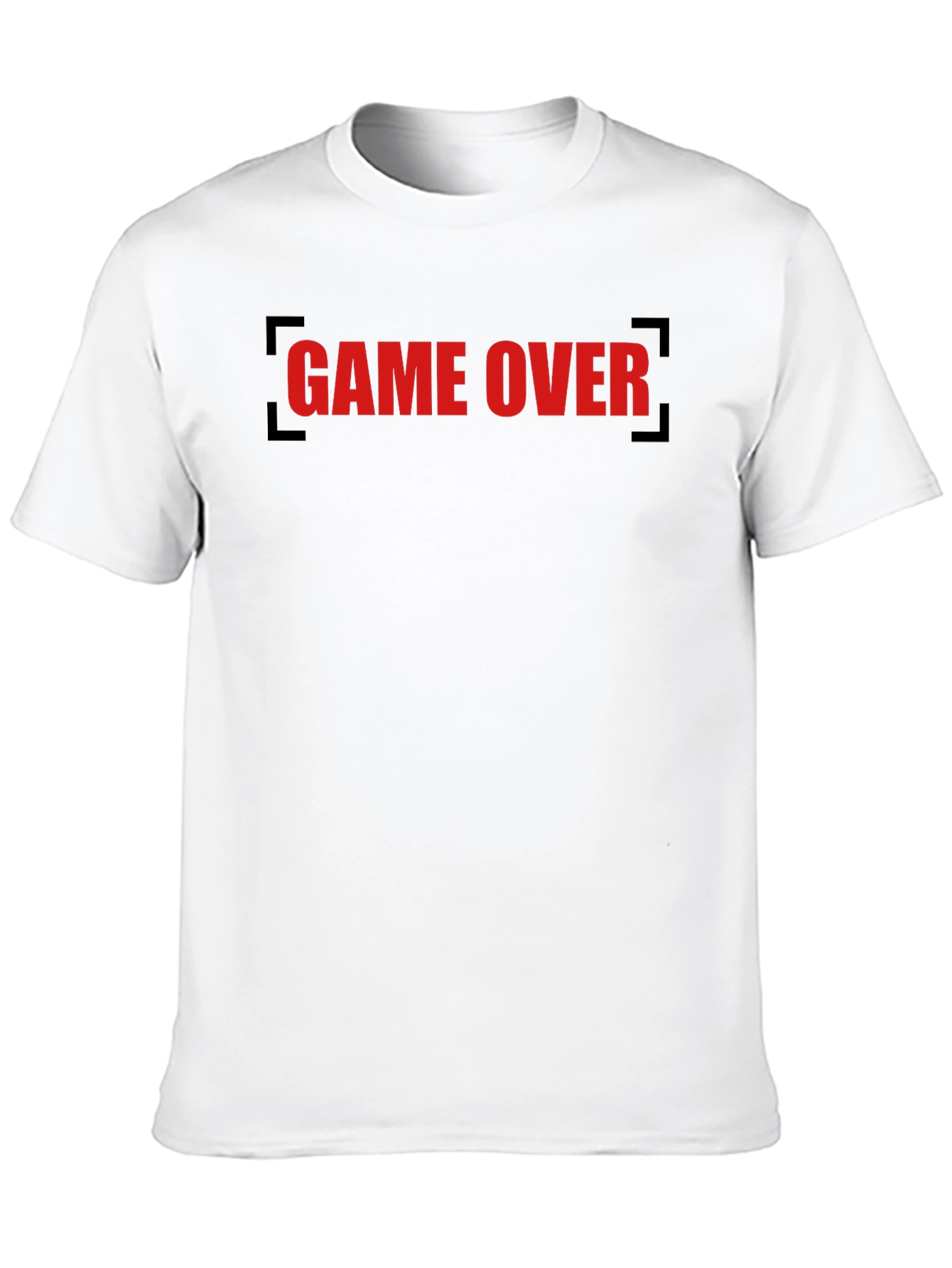 Game Over Graphic Tee - Black Cotton T-Shirt