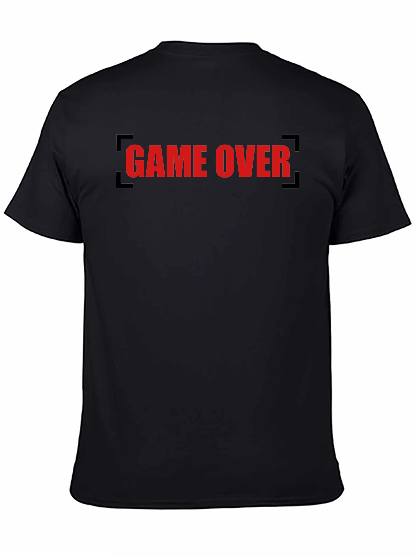 Game Over Graphic Tee - Black Cotton T-Shirt