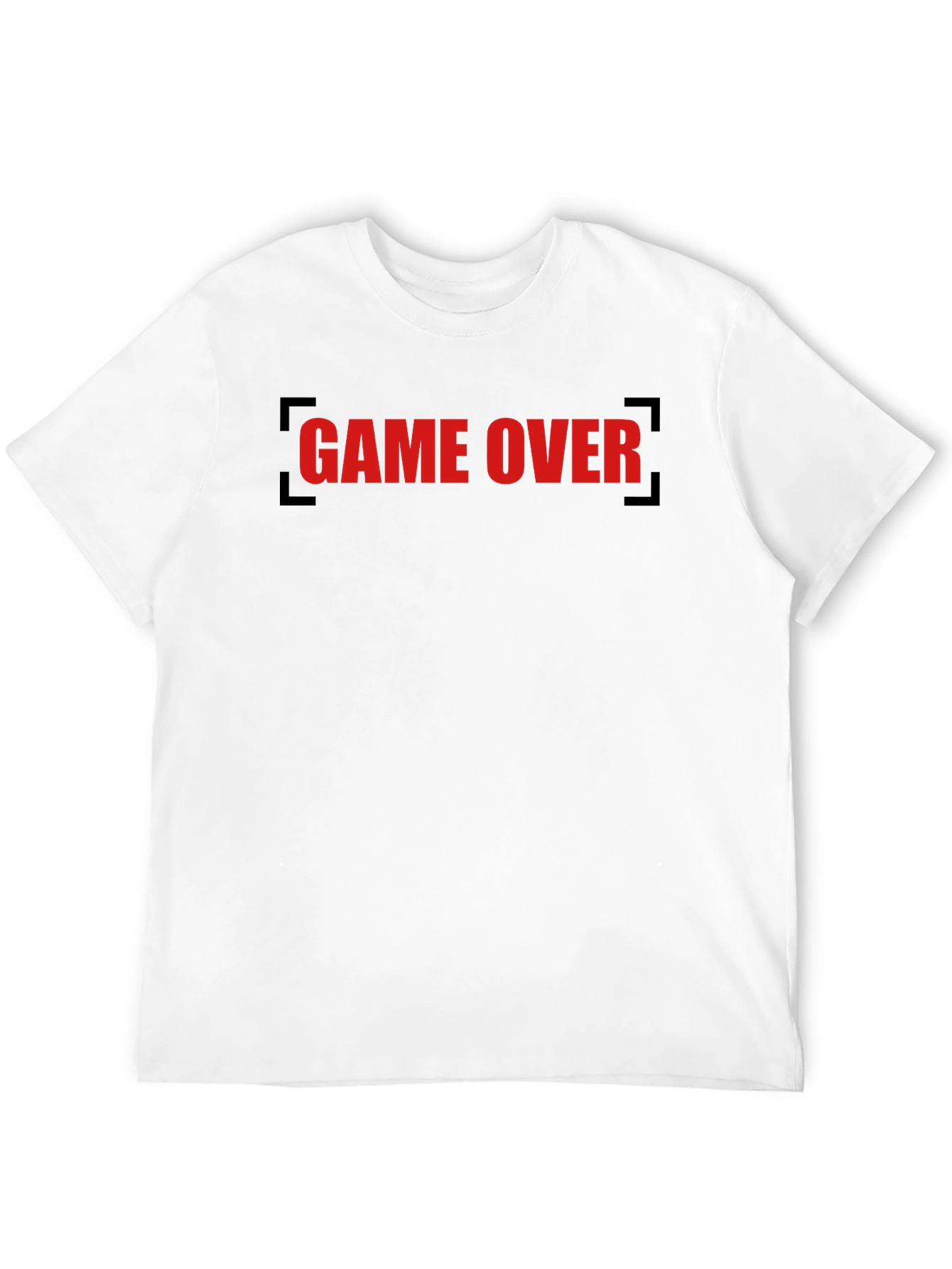 Game Over Graphic Tee - Black Cotton T-Shirt