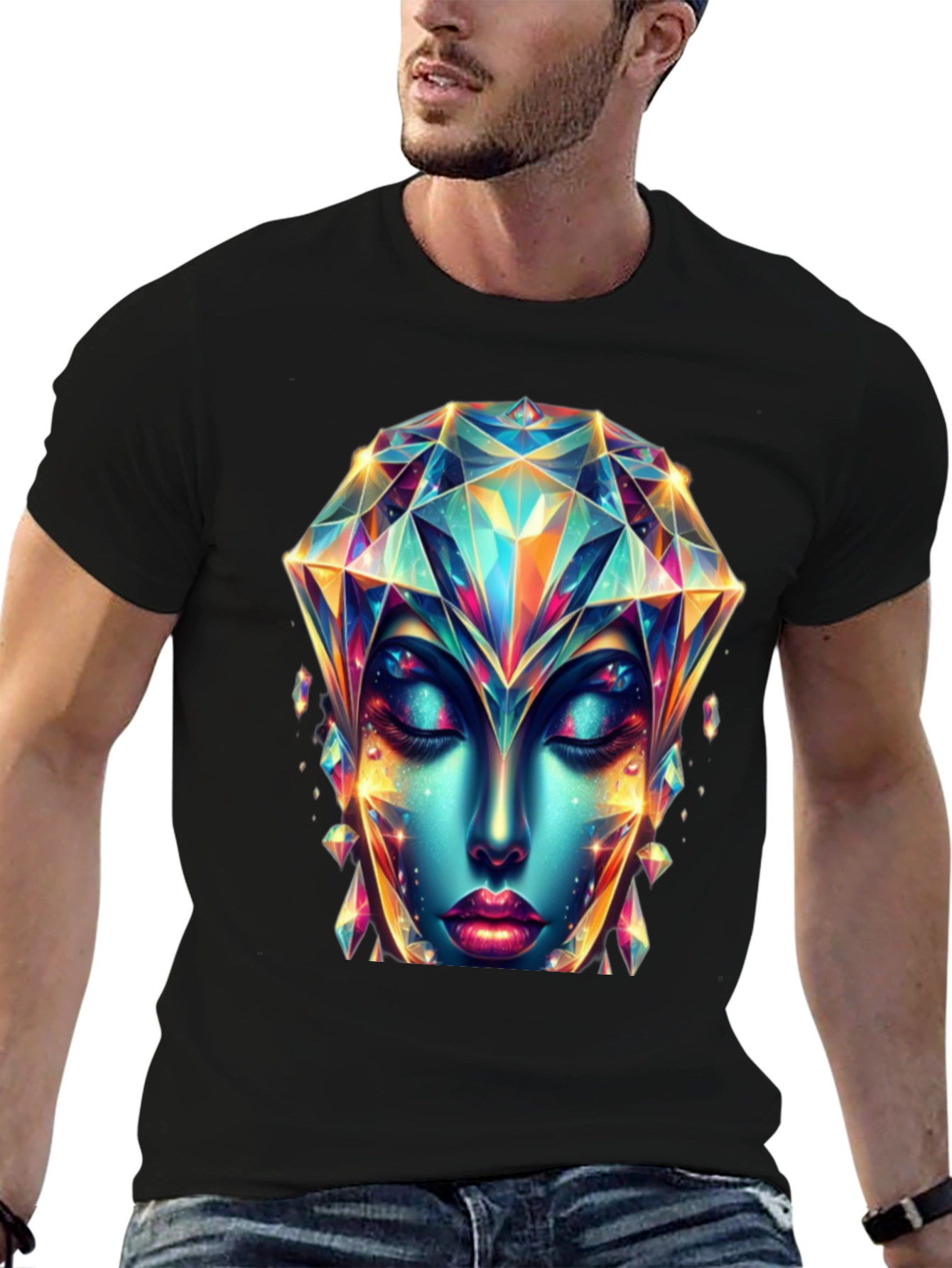 Crystal Diamond Woman Graphic Tee