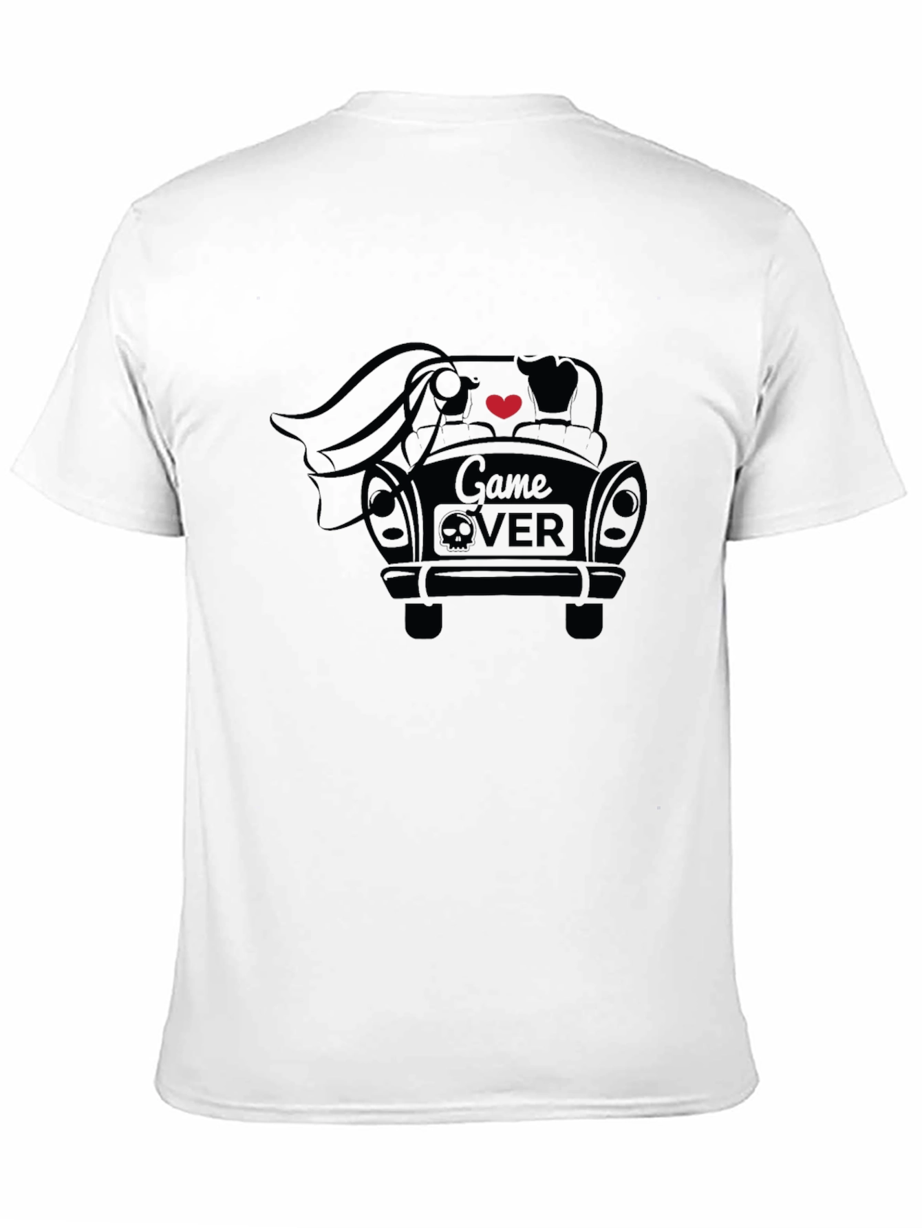Game Over Wedding T-Shirt - Black