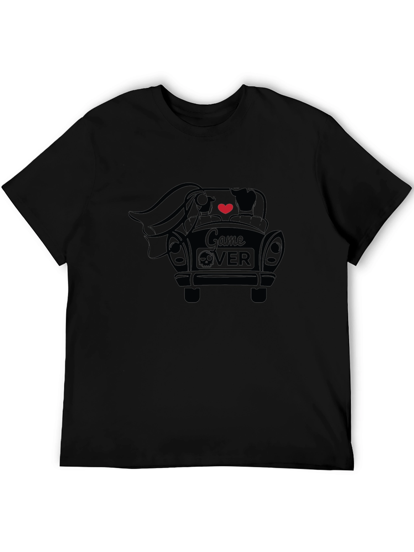 Game Over Wedding T-Shirt - Black