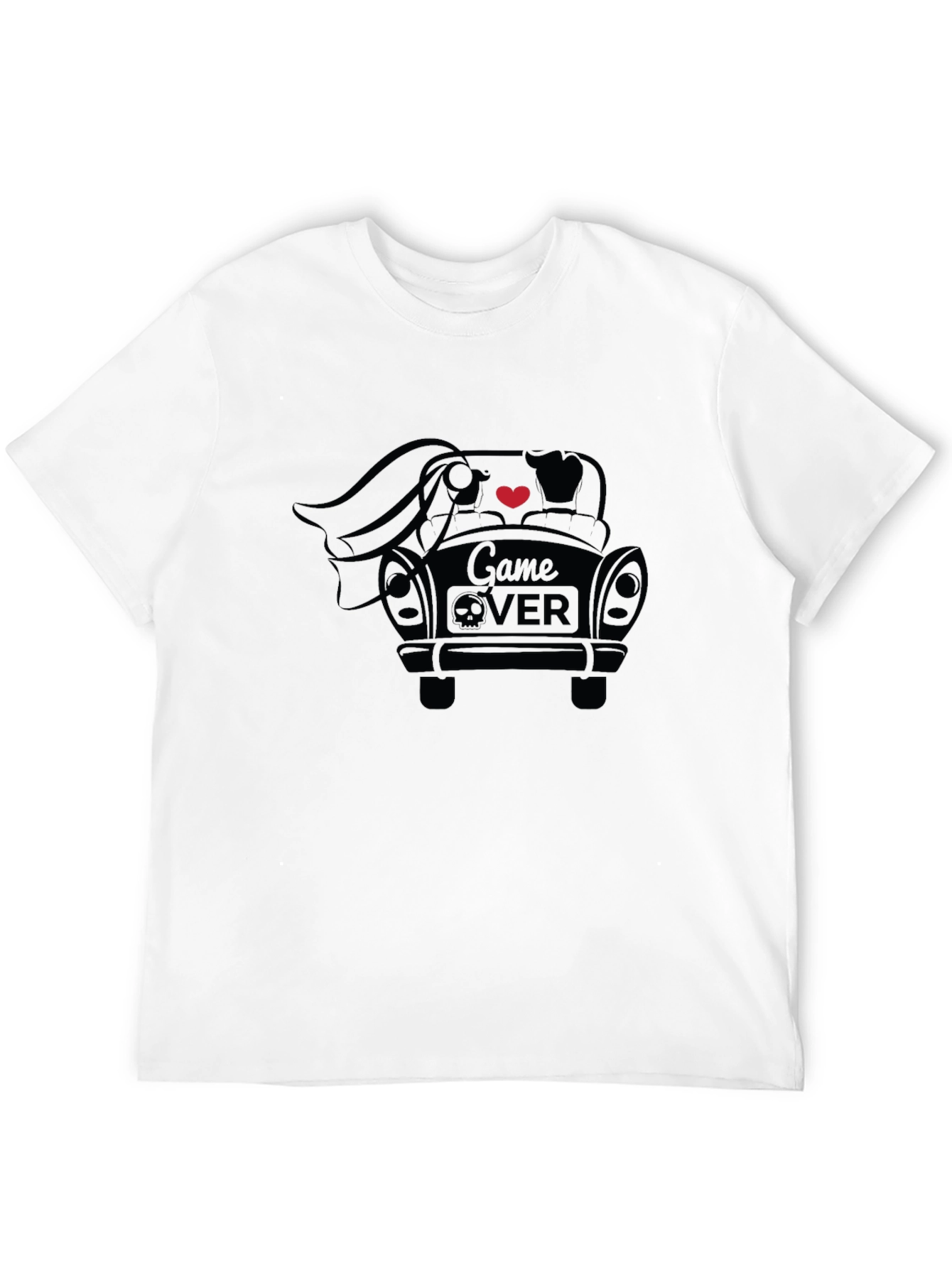 Game Over Wedding T-Shirt - Black