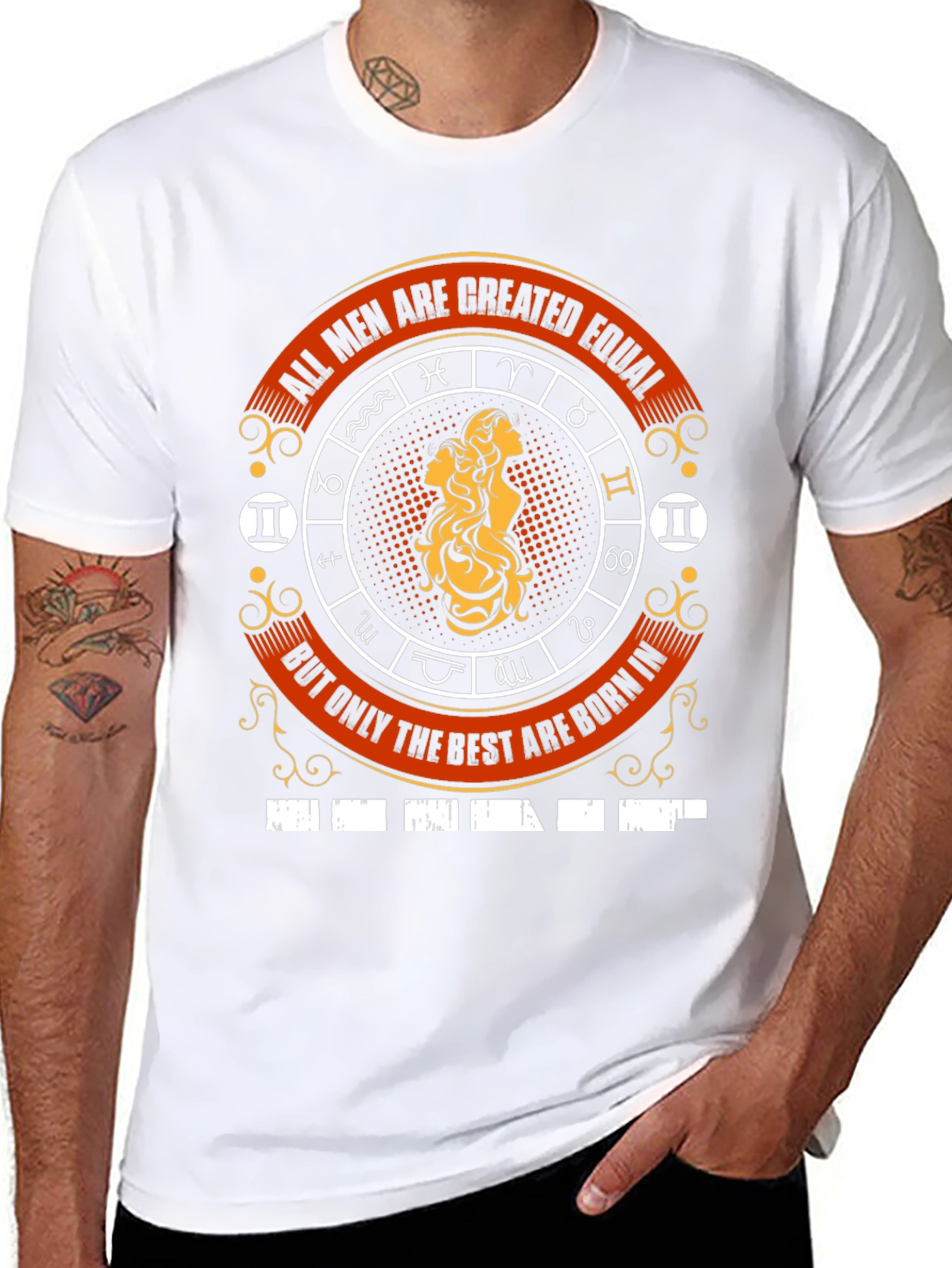 Gemini Zodiac T-Shirt - Best Men Born In