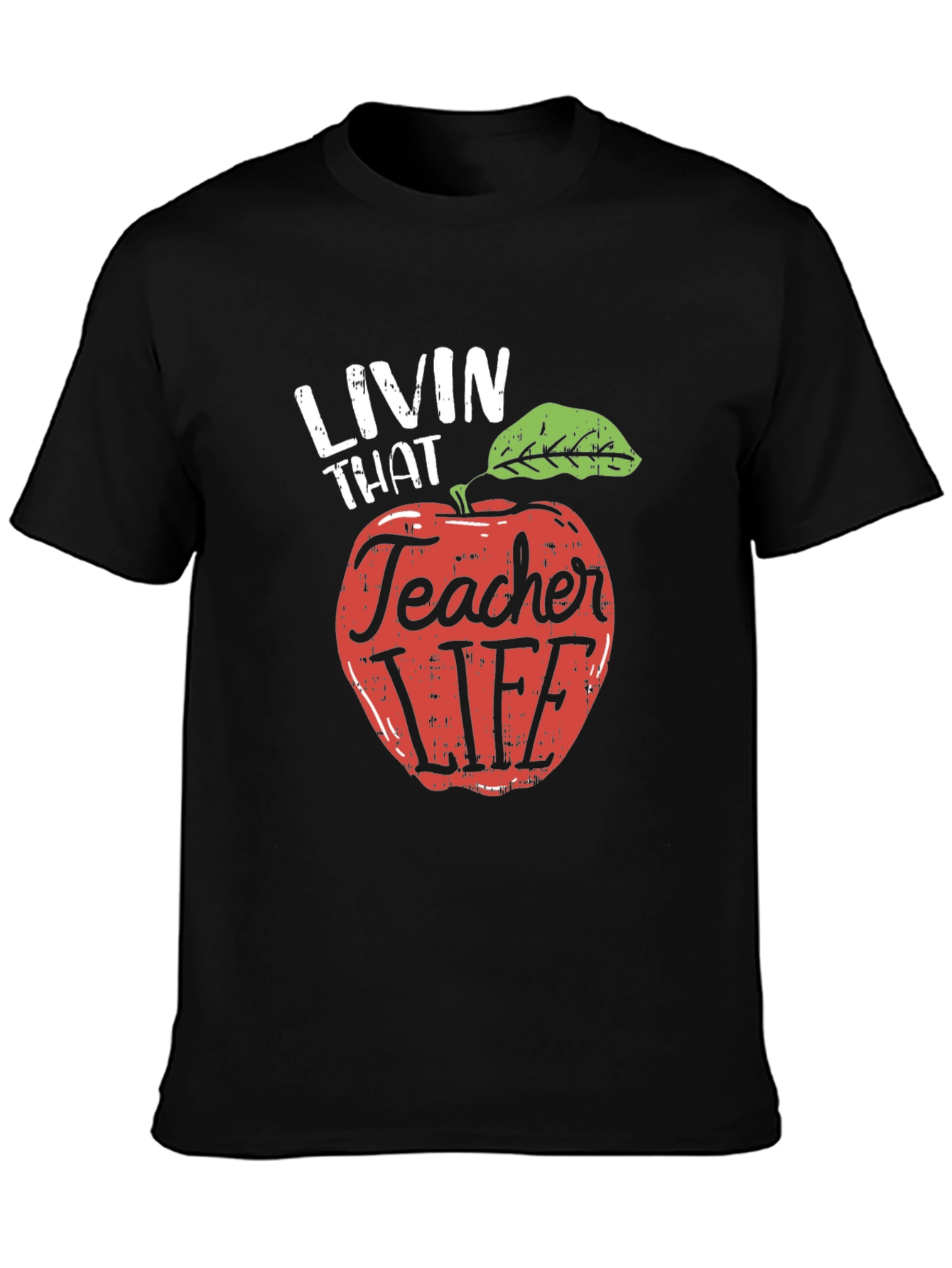 Teacher Life Apple Graphic T-Shirt
