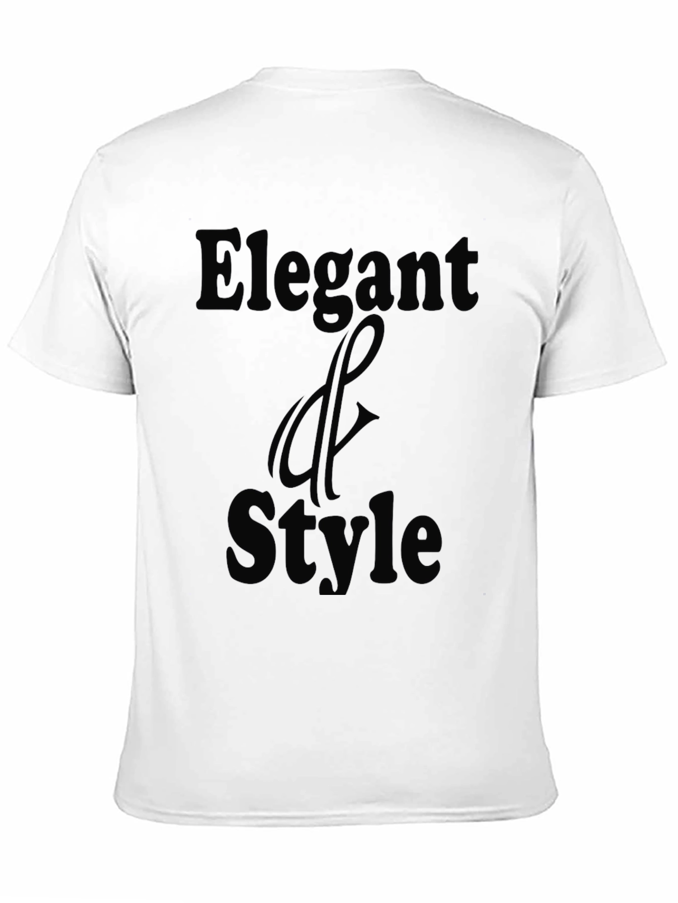 Elegant & Style Black Graphic T-Shirt