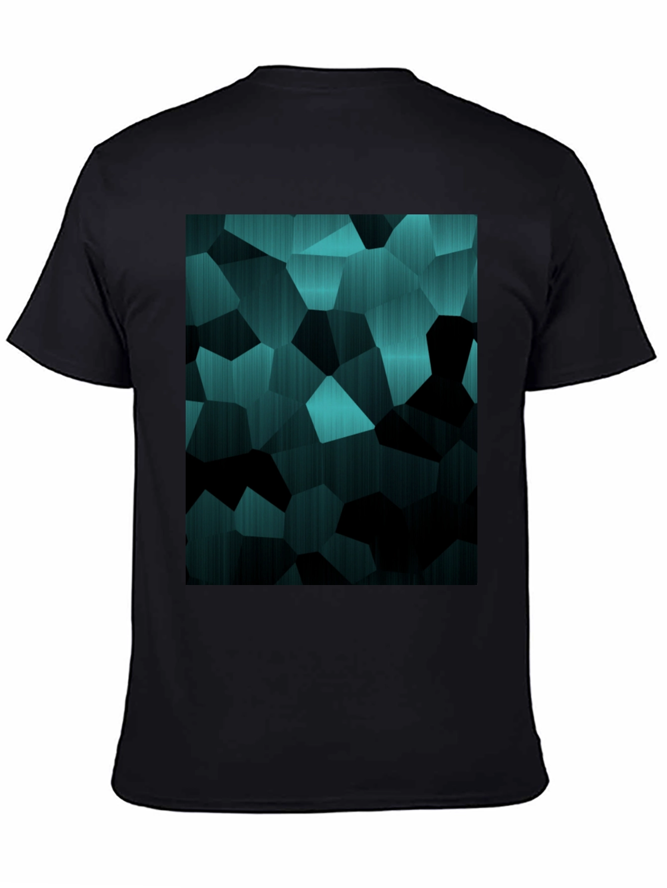 Abstract Geometric Black T-Shirt