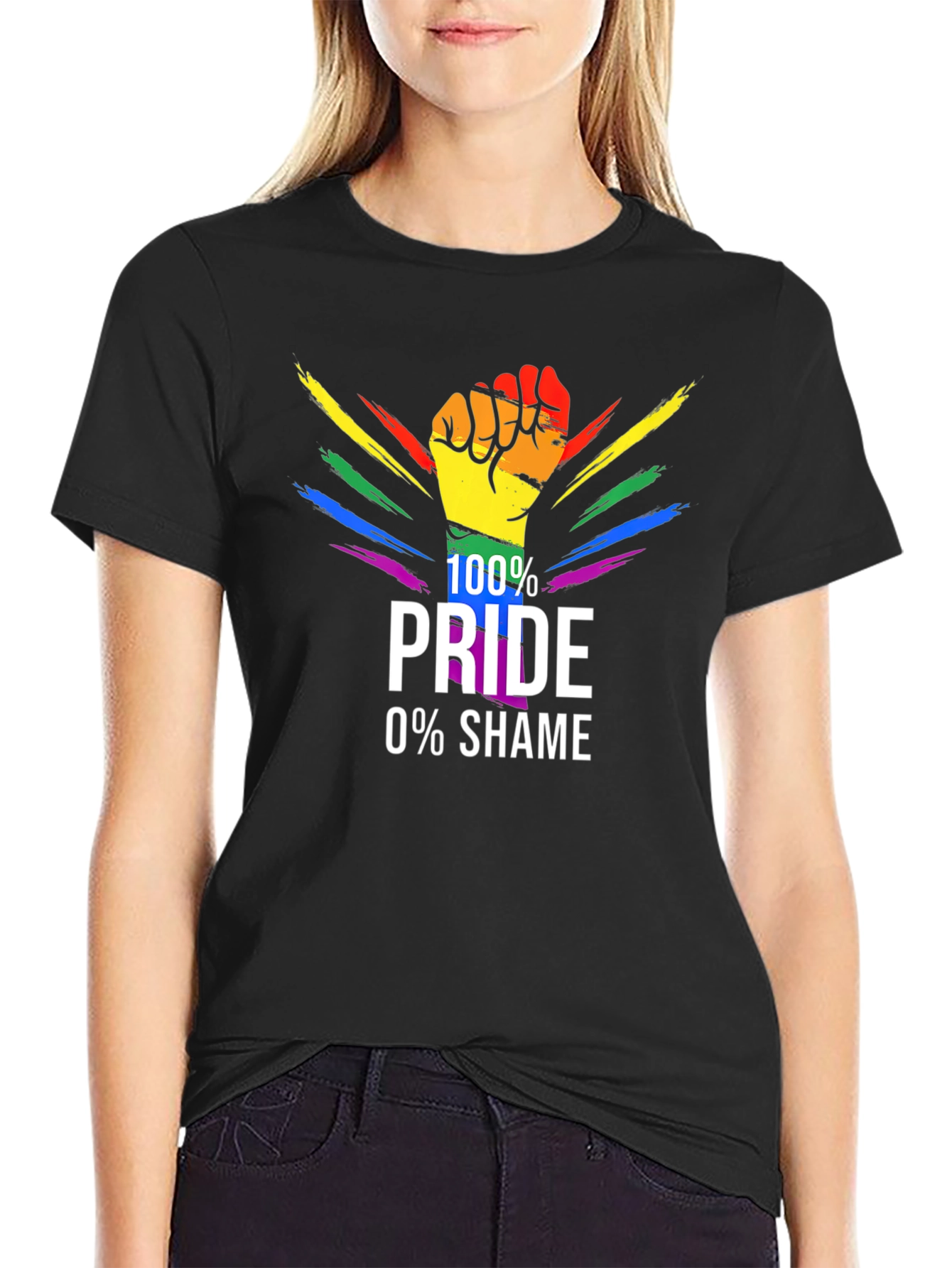 100% Pride 0% Shame Graphic Tee