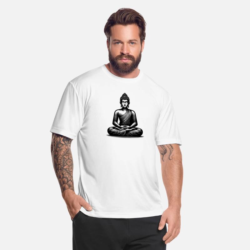 Yoga Buddha Enlightenment Meditation Tattoo Style