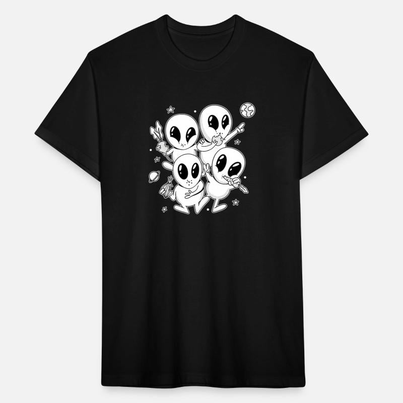 Young Aliens Eat Vegetables