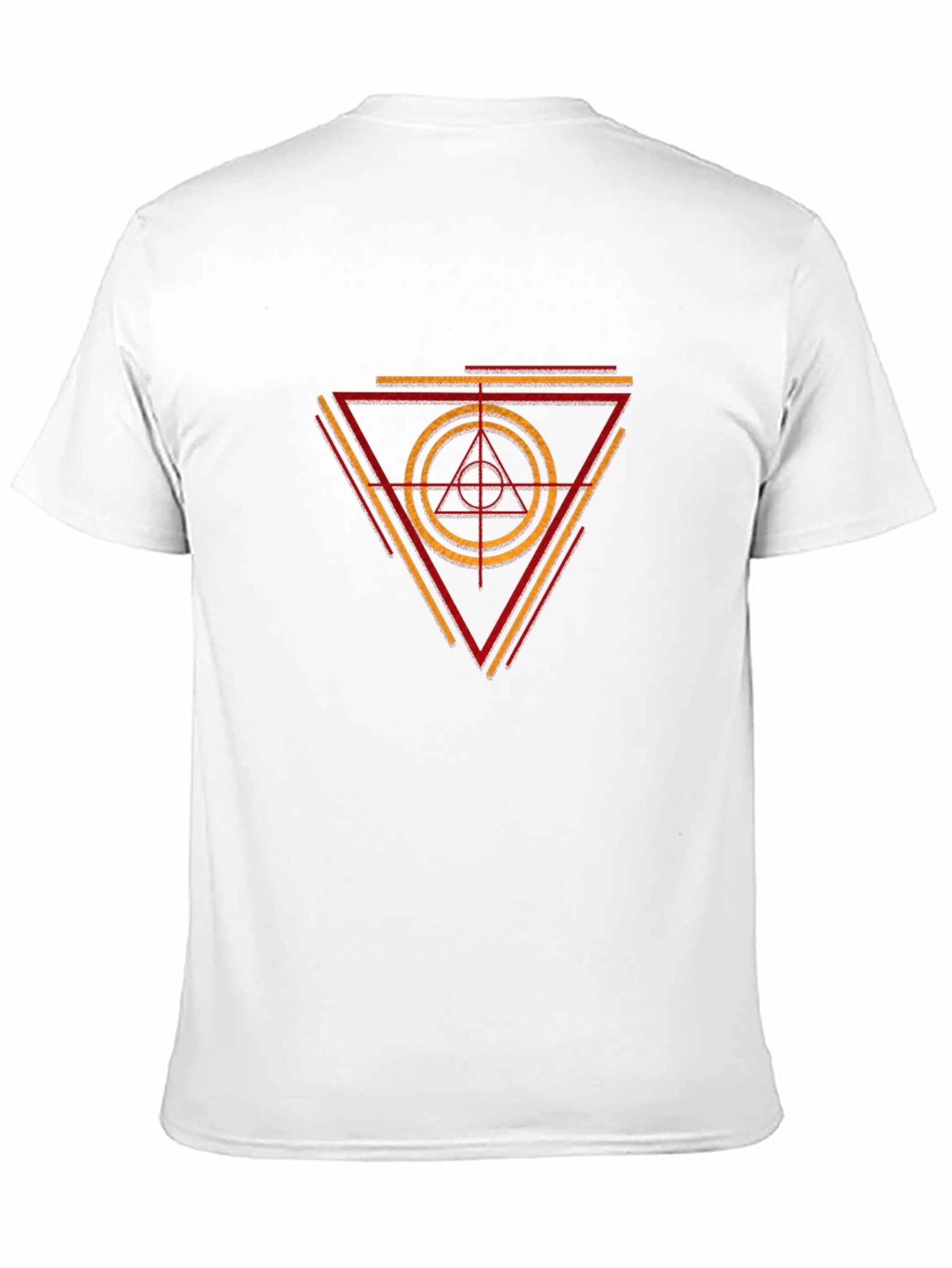 Geometric Triangle Graphic Tee - Stylish Menswear