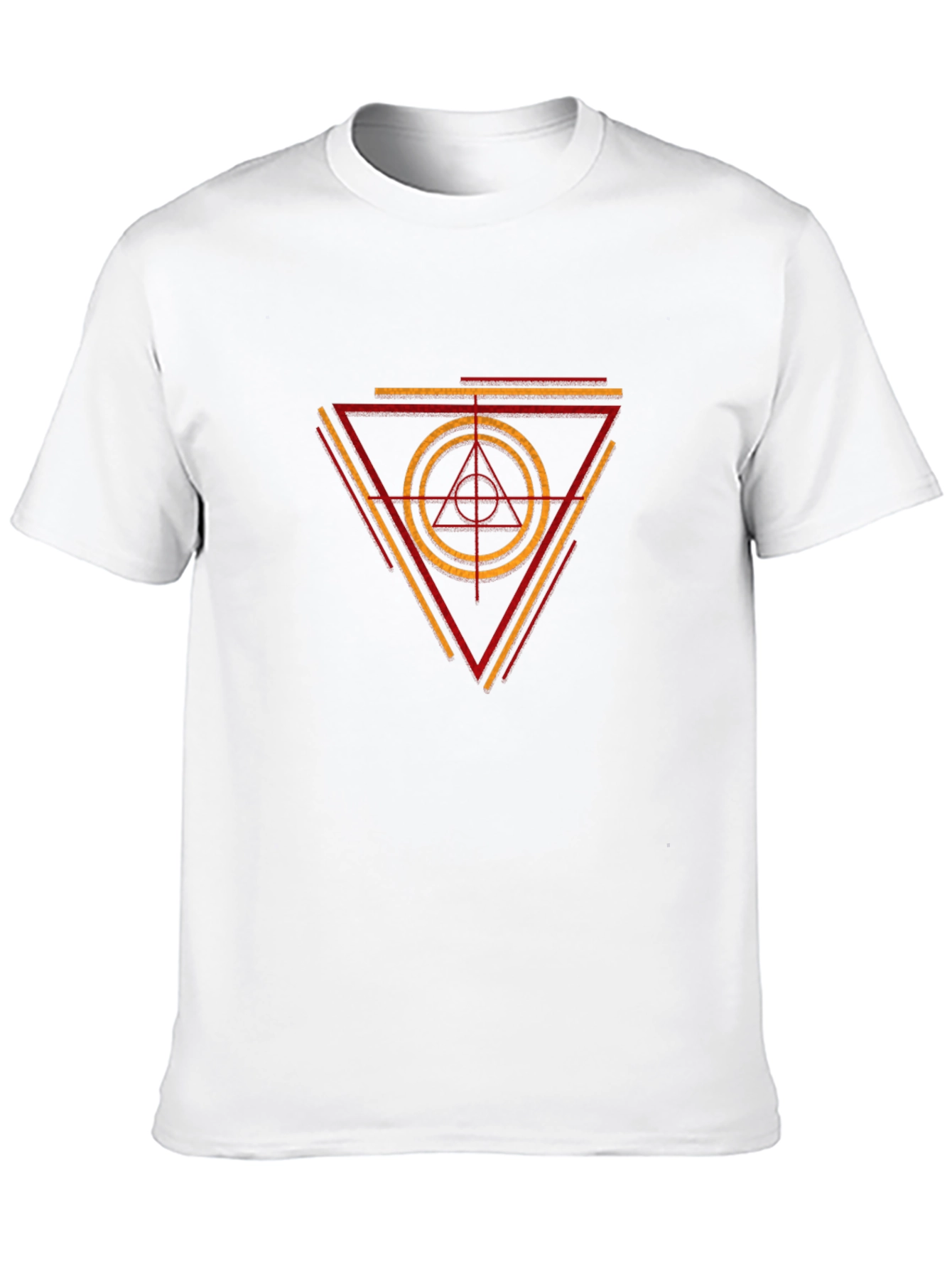 Geometric Triangle Graphic Tee - Stylish Menswear