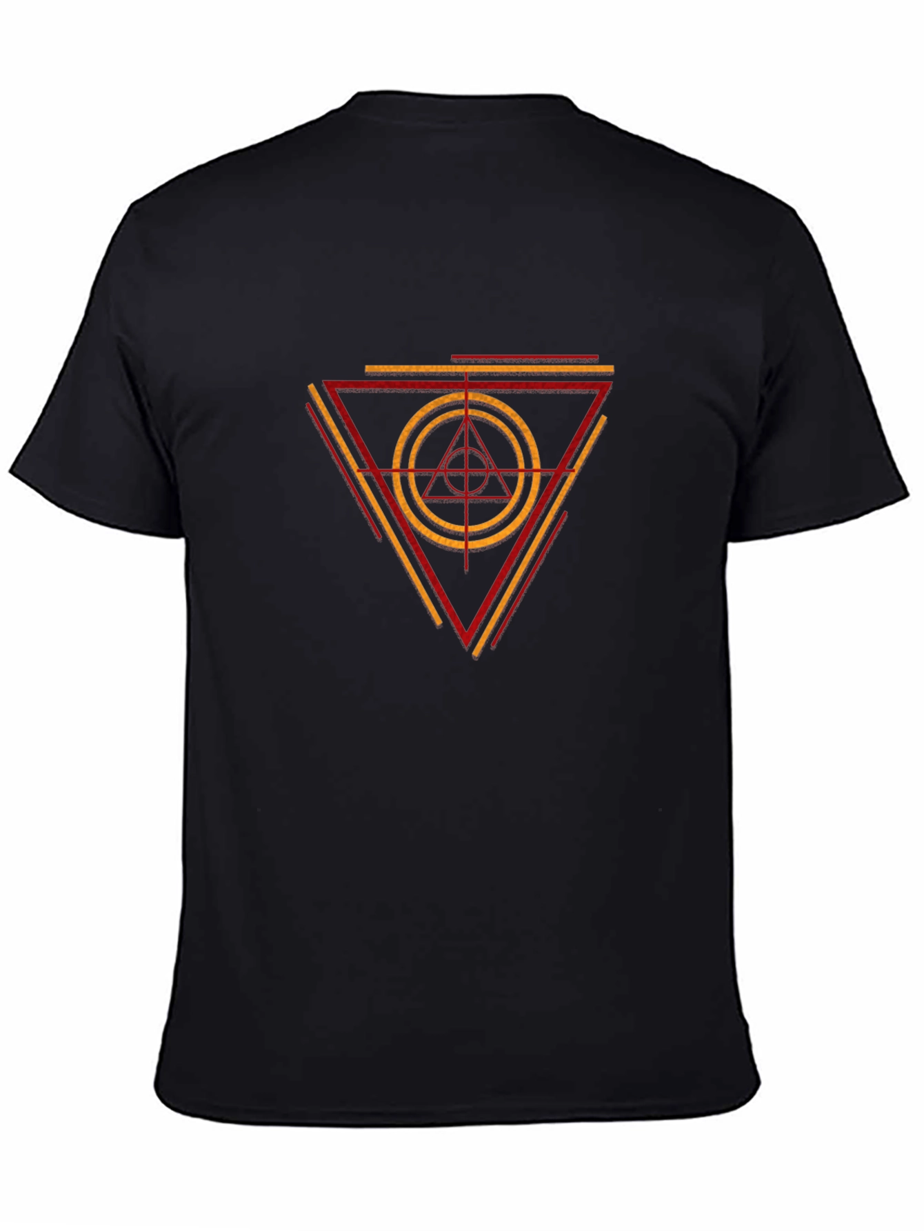 Geometric Triangle Graphic Tee - Stylish Menswear