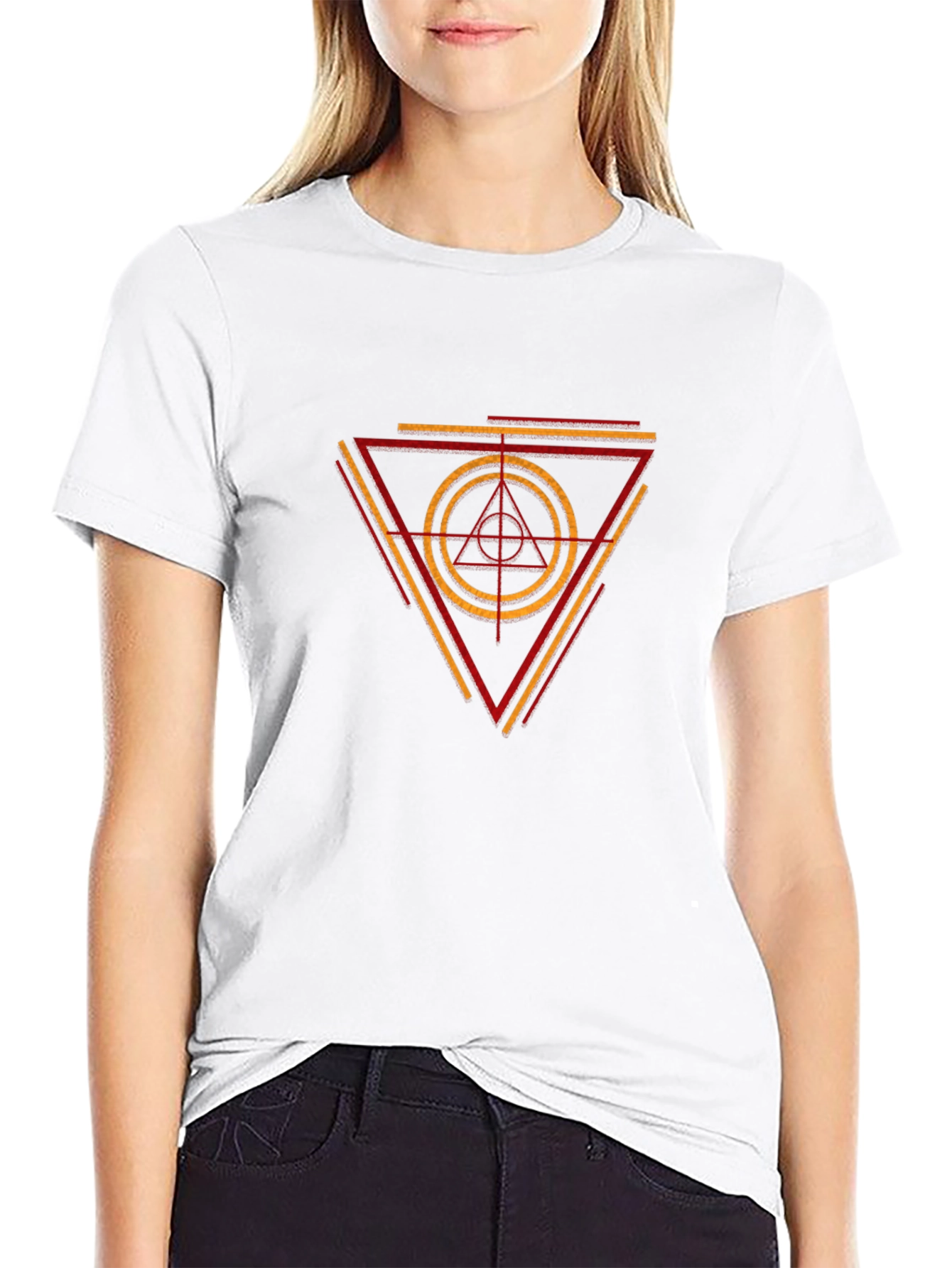 Geometric Triangle Graphic Tee - Stylish Menswear