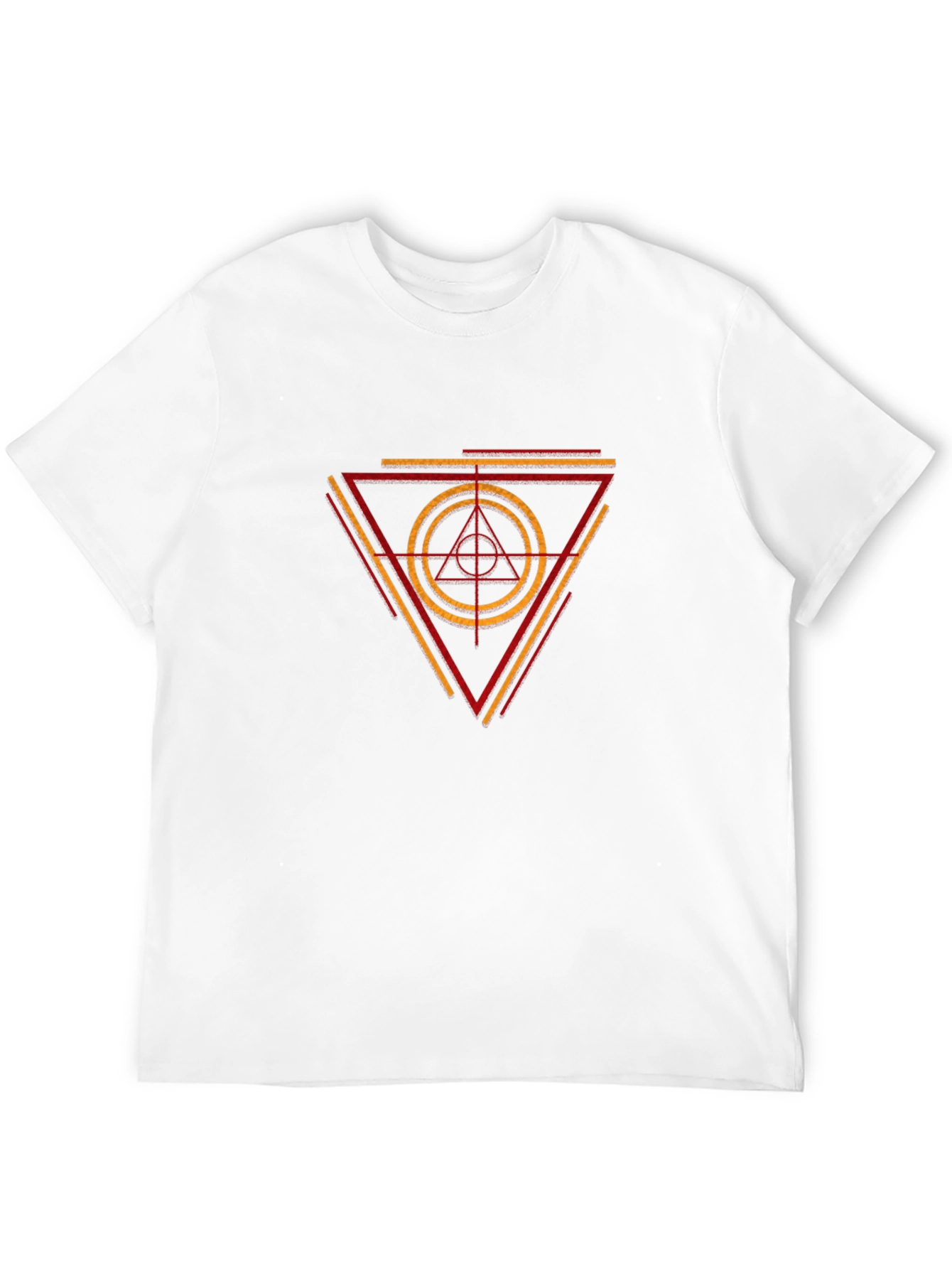 Geometric Triangle Graphic Tee - Stylish Menswear